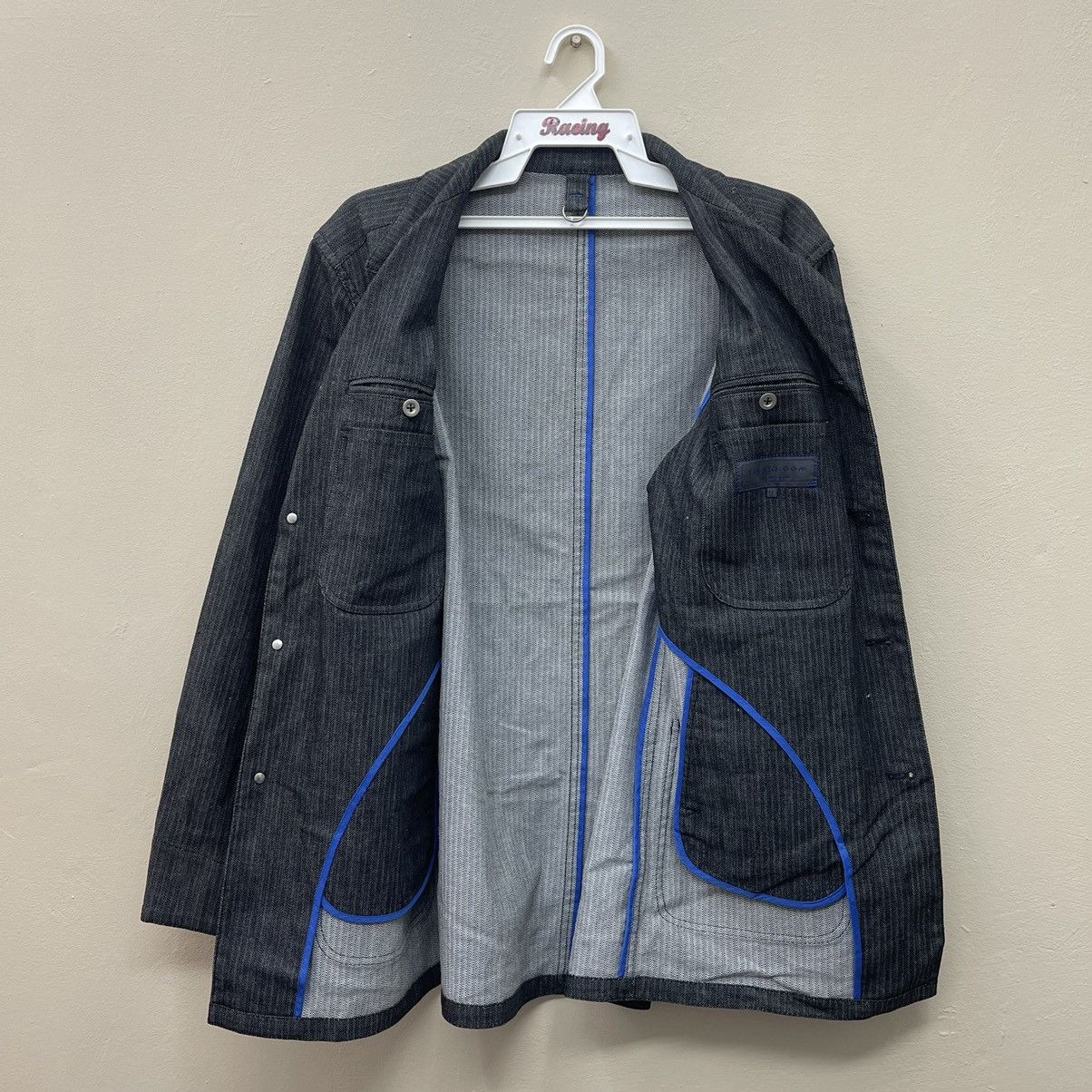 Japanese Brand × Vintage TAKA-Q.COM DENIM BLAZER STYLE Size US L / EU 52-54 / 3 - 6 Thumbnail