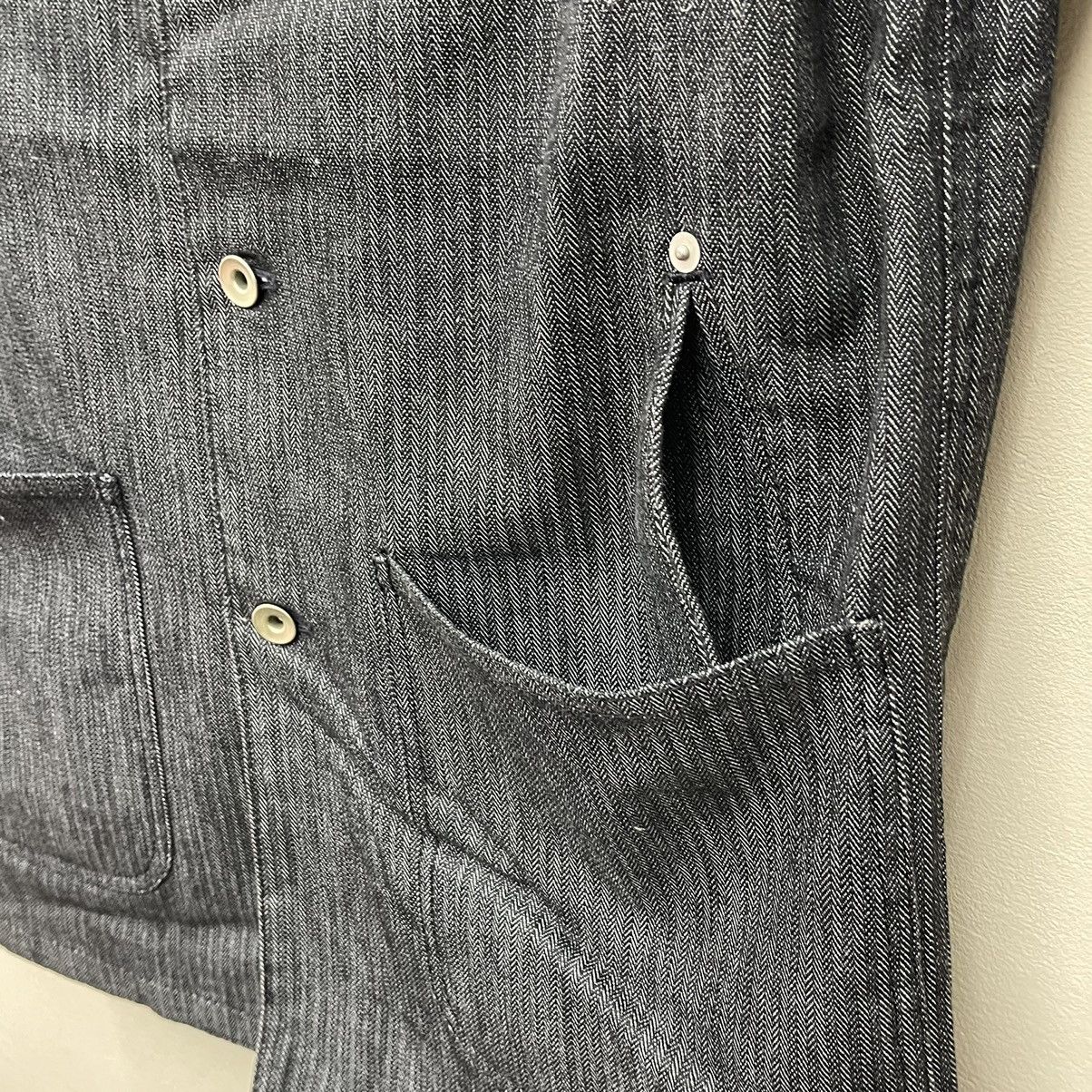 Japanese Brand × Vintage TAKA-Q.COM DENIM BLAZER STYLE Size US L / EU 52-54 / 3 - 3 Thumbnail