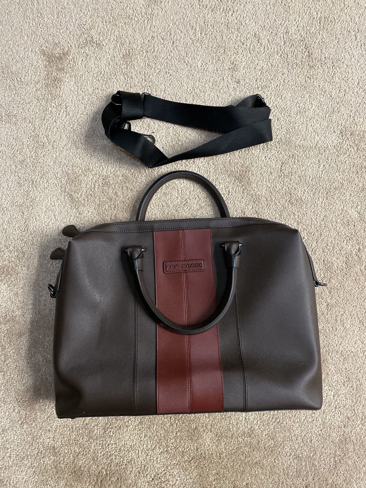 Ted Baker Twill Document Bag in Chocolate Grailed