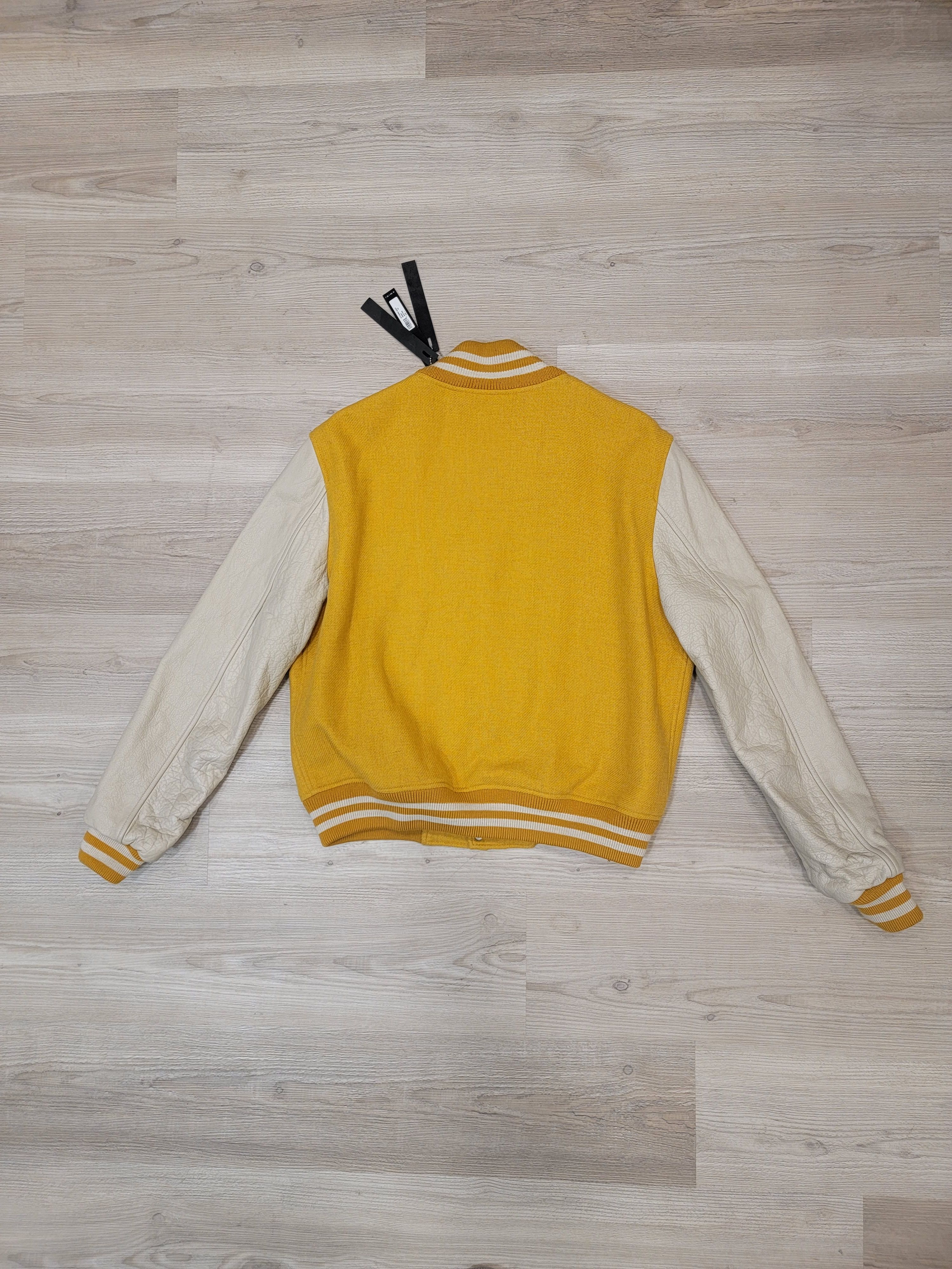 Amiri $2495 Amiri Varsity Letterman Jacket in Mustard Size Large Size US L / EU 52-54 / 3 - 6 Thumbnail