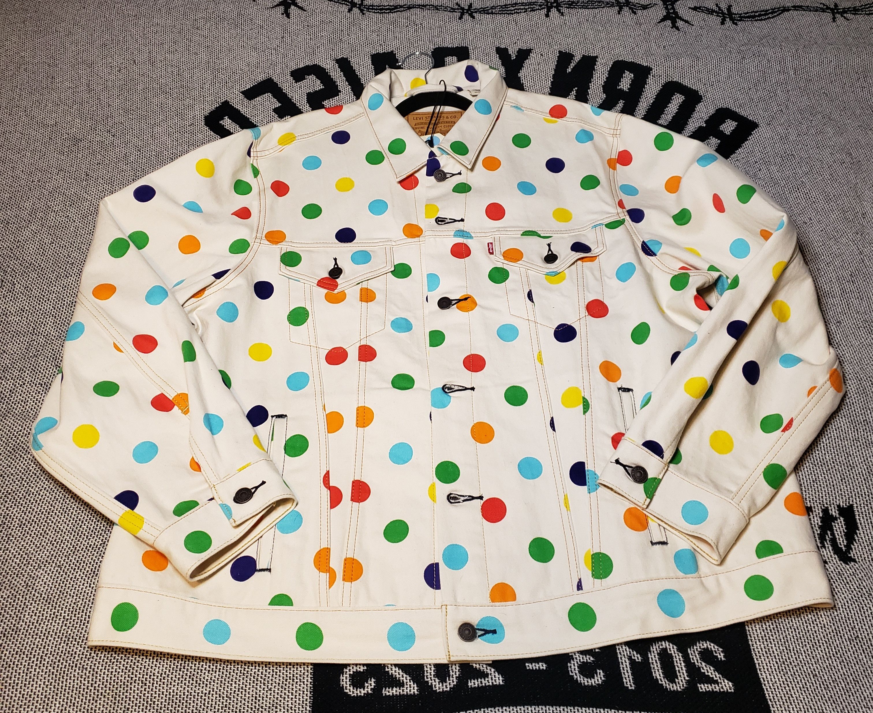 Golf Wang Levi's x golf wang polka dot denim jacket | Grailed