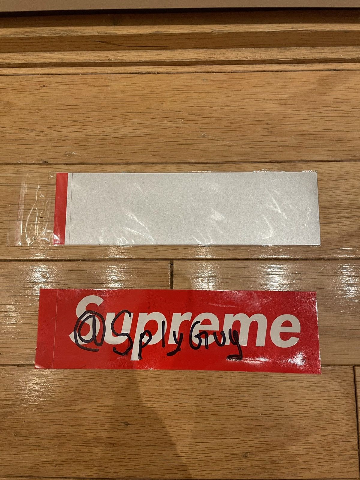 Supreme Scratch Off Box Logo Sticker Decal - Unscratched