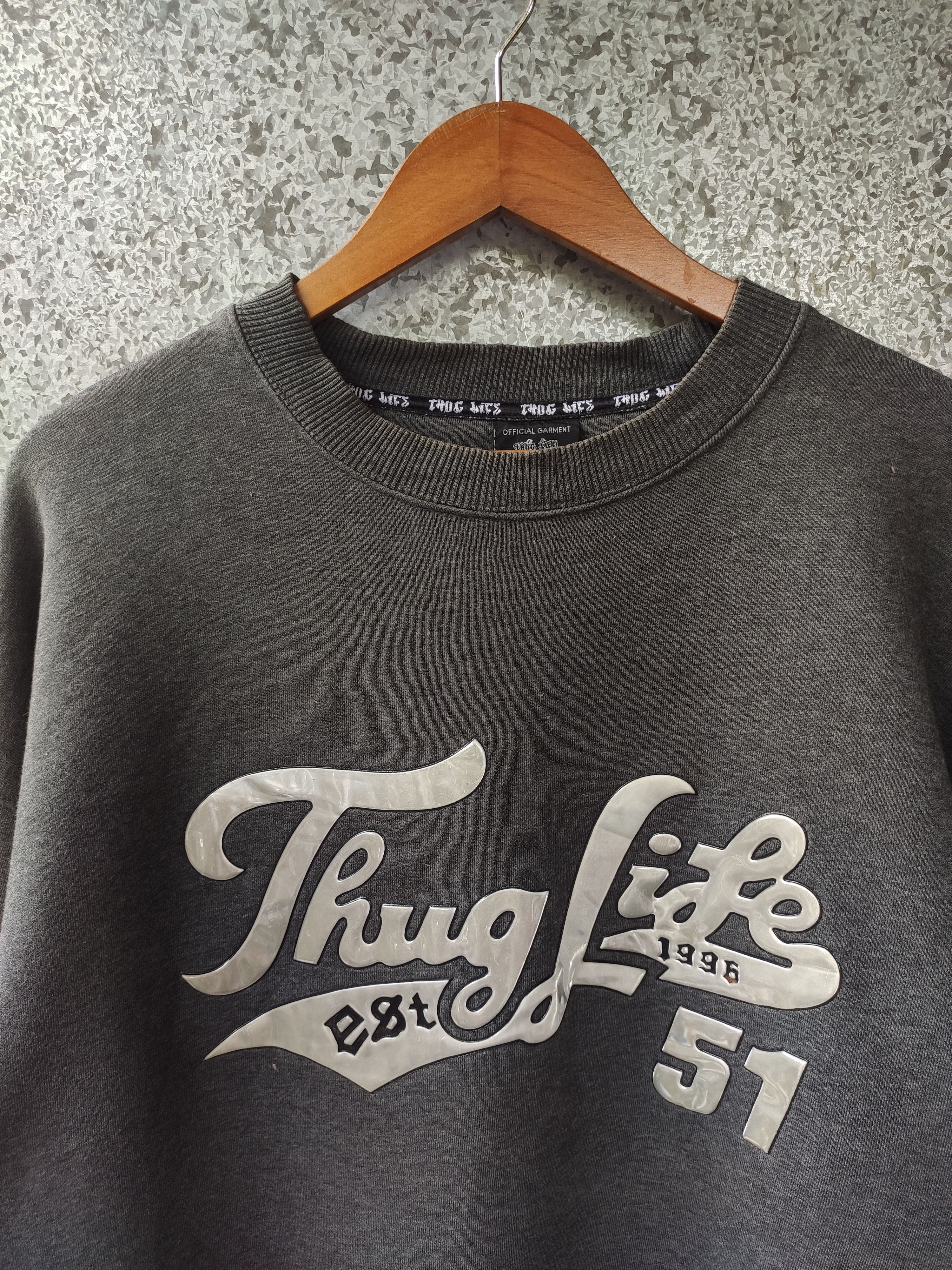 Rap Tees Vintage Thug Life sweatshirt Tupac Shakur Size US XXL / EU 58 / 5 - 2 Thumbnail