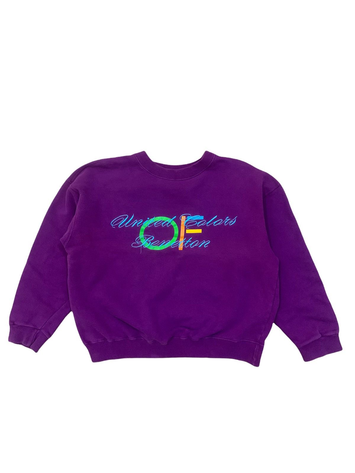 🔥Vintage United Colors Of Benetton Cropped Sweatshirt
