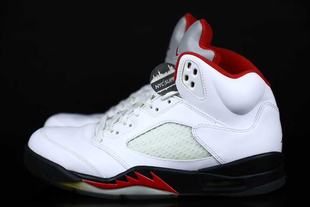 Jordan Brand Nike Air Jordan 5 Retro Fire Red White Black 136027 100