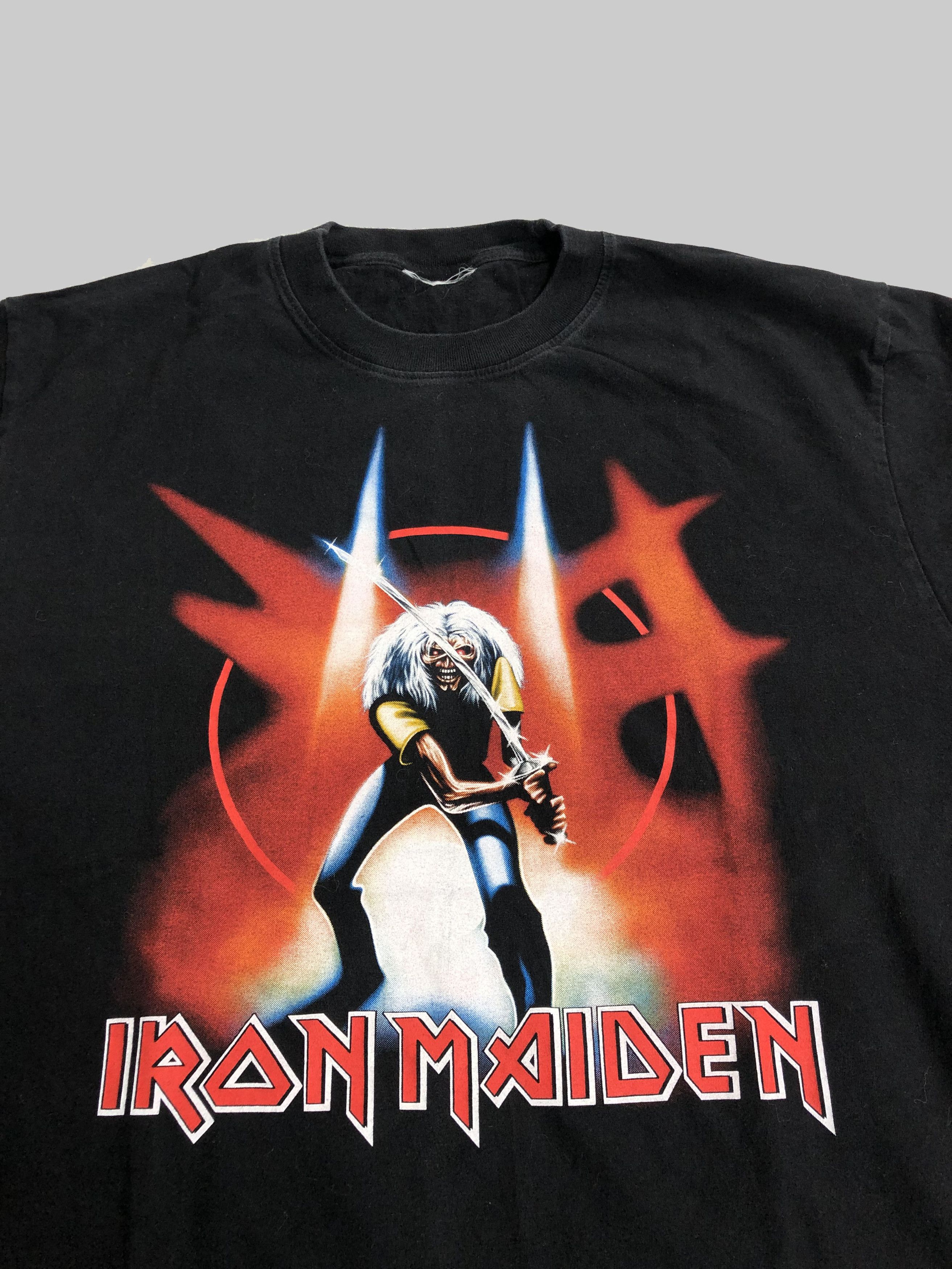 Band Tees Vintage 90s Iron Maiden Maiden Japan bootleg single stitch Size US XL / EU 56 / 4 - 3 Thumbnail