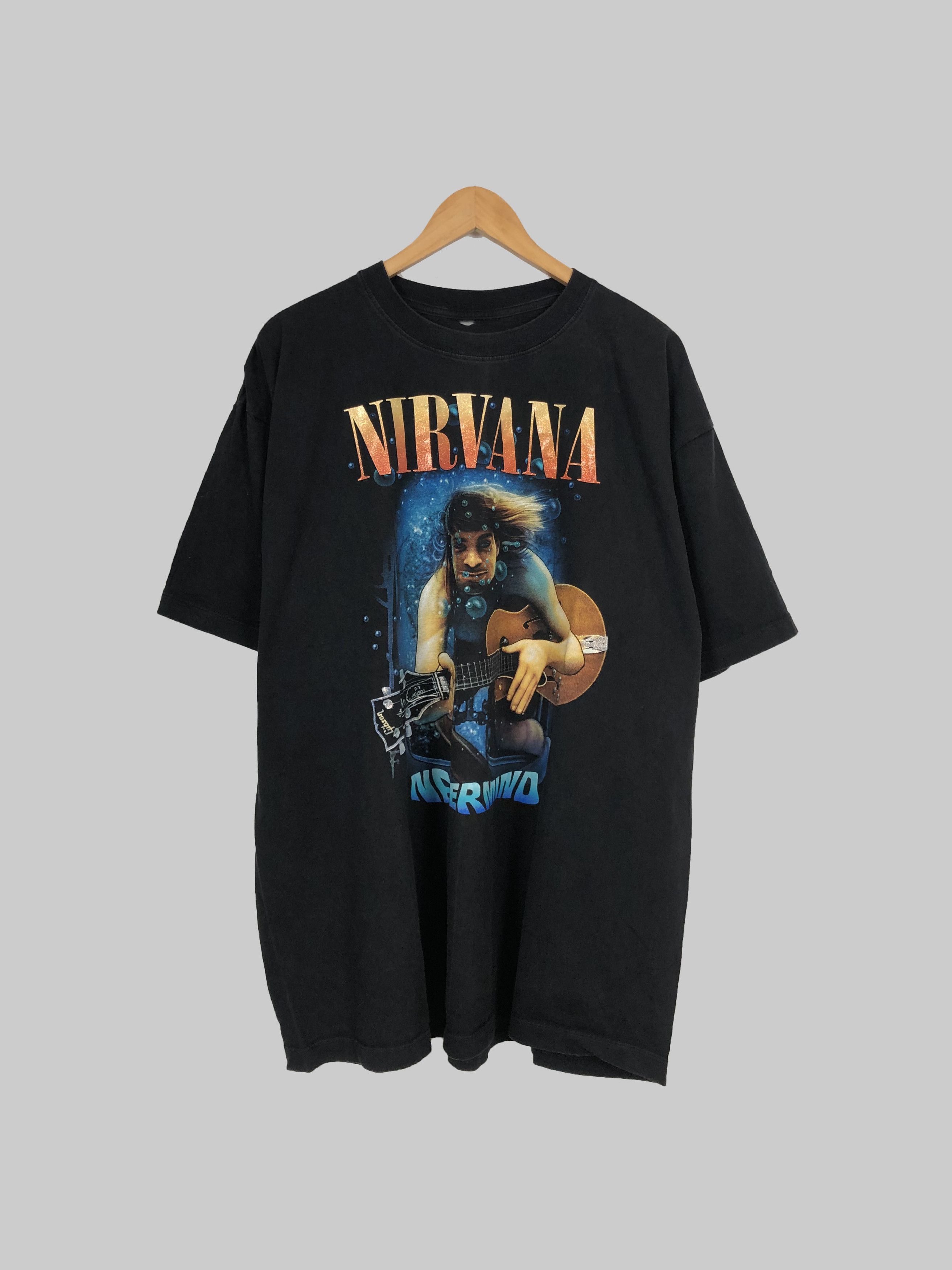 Band Tees Vintage Nirvana Nevermind (Kurt Cobain Pearl Jam Foo Blink) Size US XL / EU 56 / 4 - 1 Thumbnail