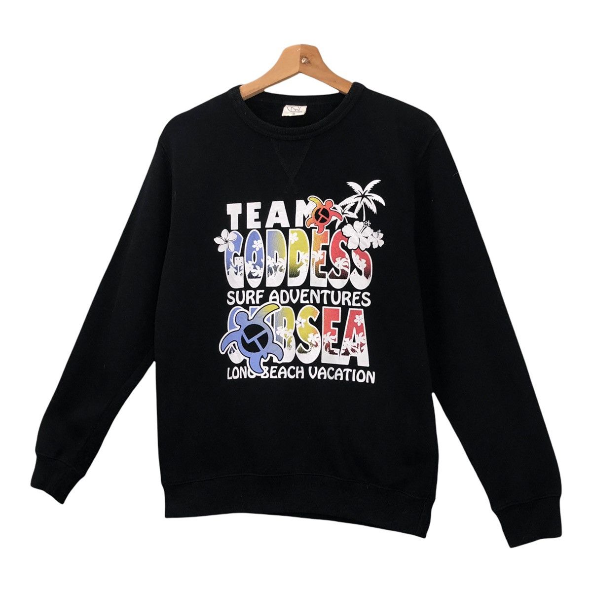 Japanese Brand Vintage Team Goddess Surf Crewneck Sweatshirt Size M Size US M / EU 48-50 / 2 - 3 Thumbnail