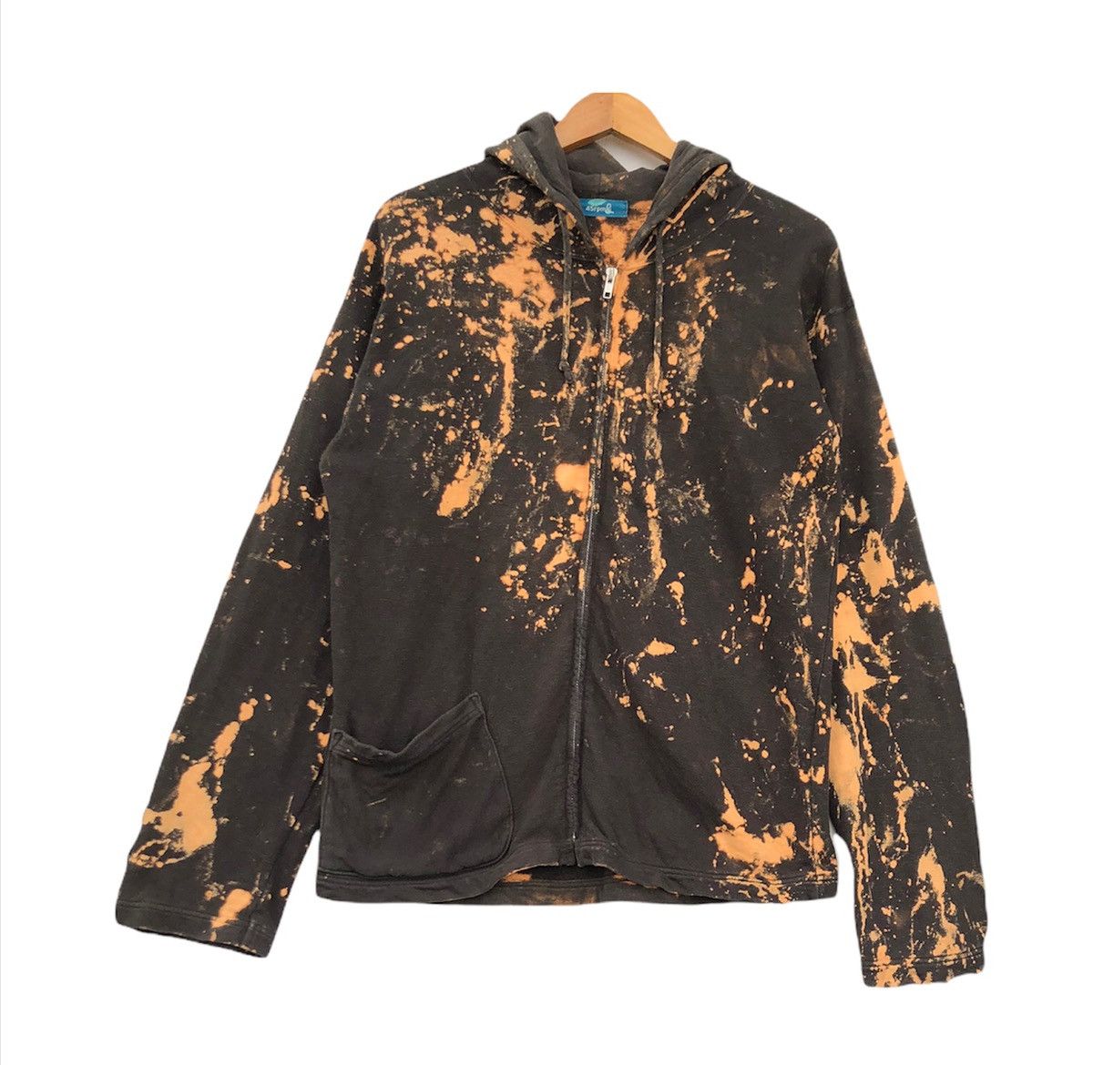 Archival 45rpm Custom Bleached Sweater Hooded