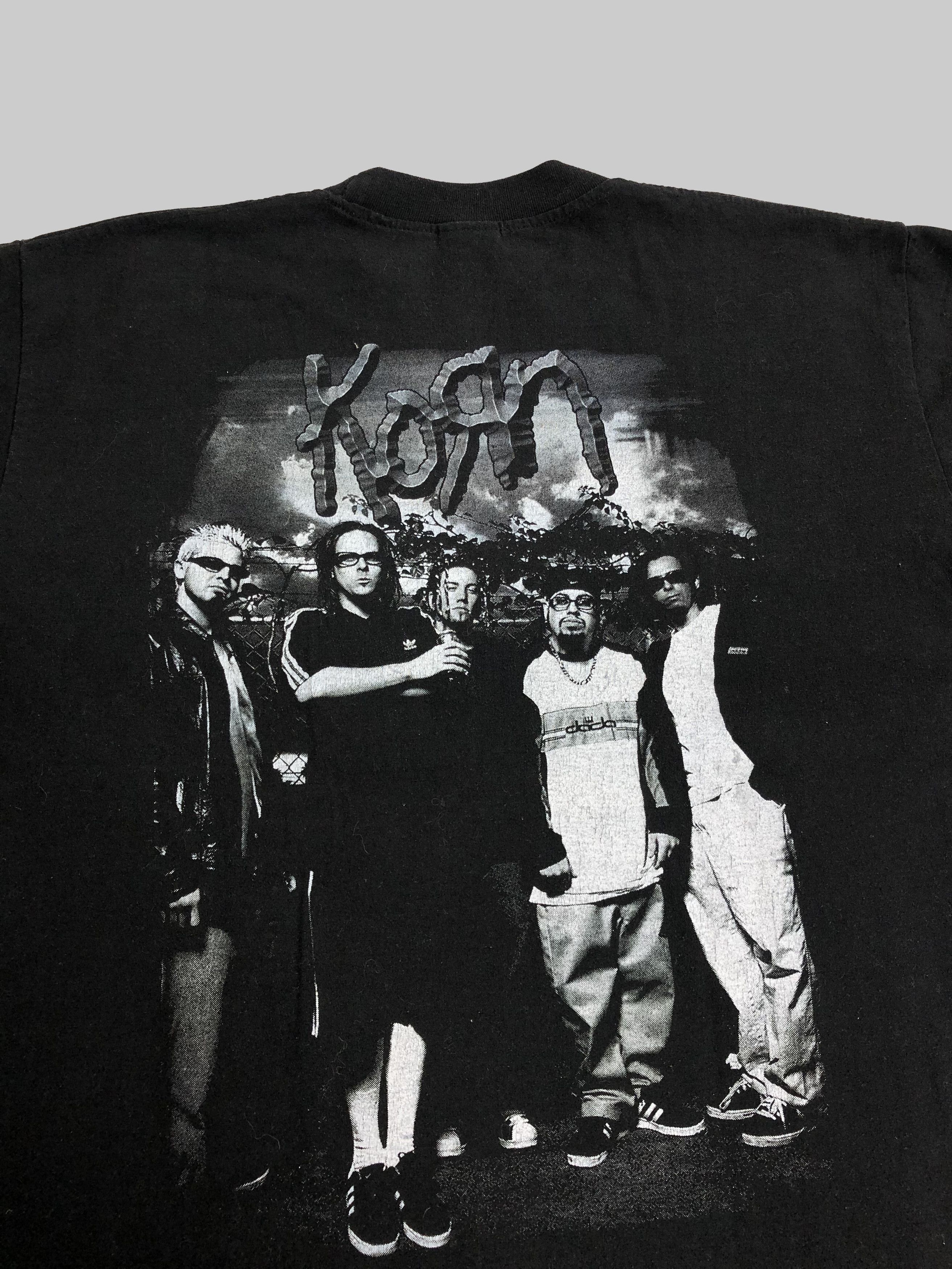 Band Tees Vintage 90s Korn (Stone Sour Marilyn Manson Limp Bizkit) Size US L / EU 52-54 / 3 - 9 Thumbnail
