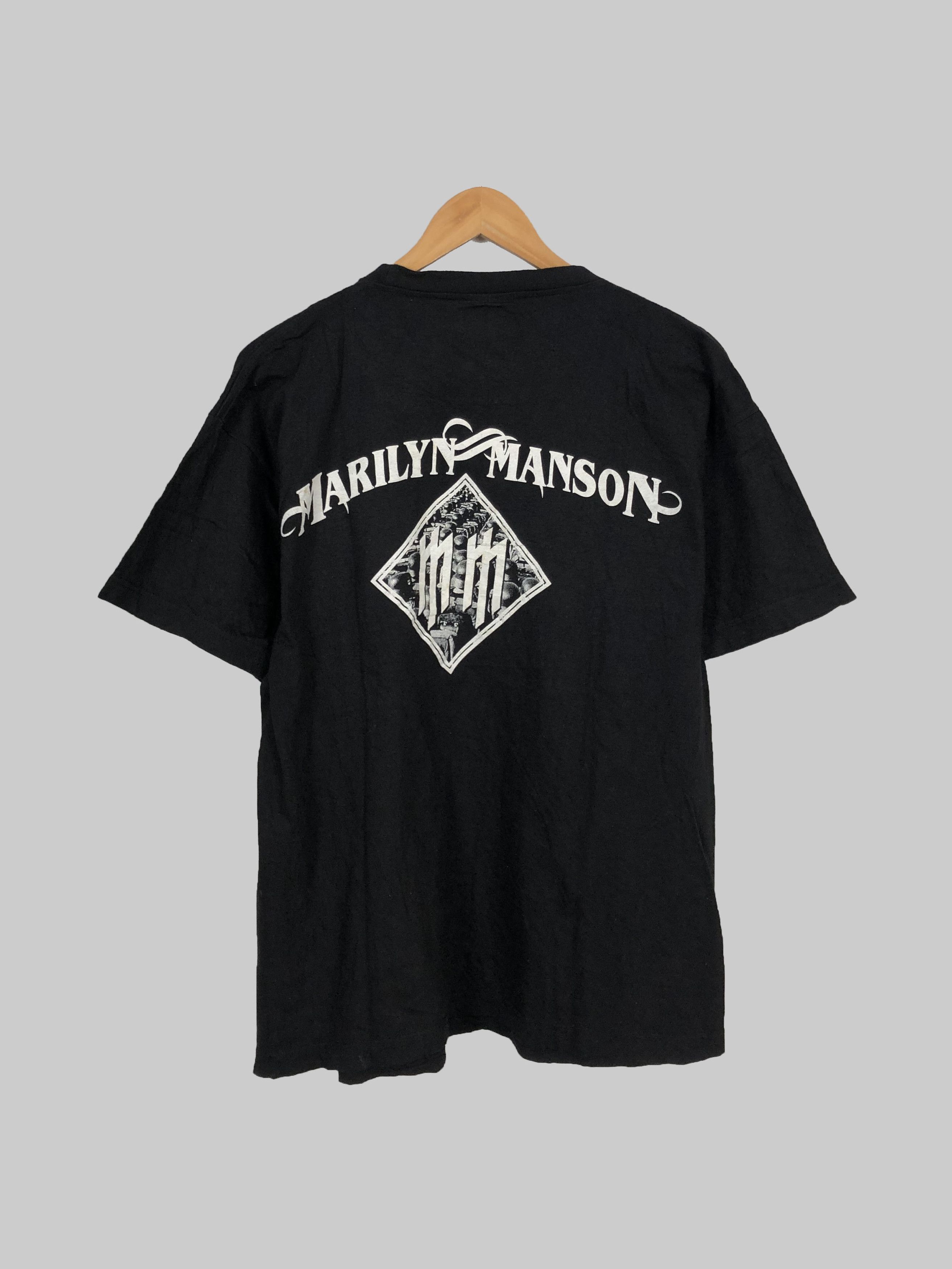 Band Tees Vintage 2003 Marilyn Manson (Nine Inch Nails Limp Bizkit) Size US L / EU 52-54 / 3 - 2 Thumbnail