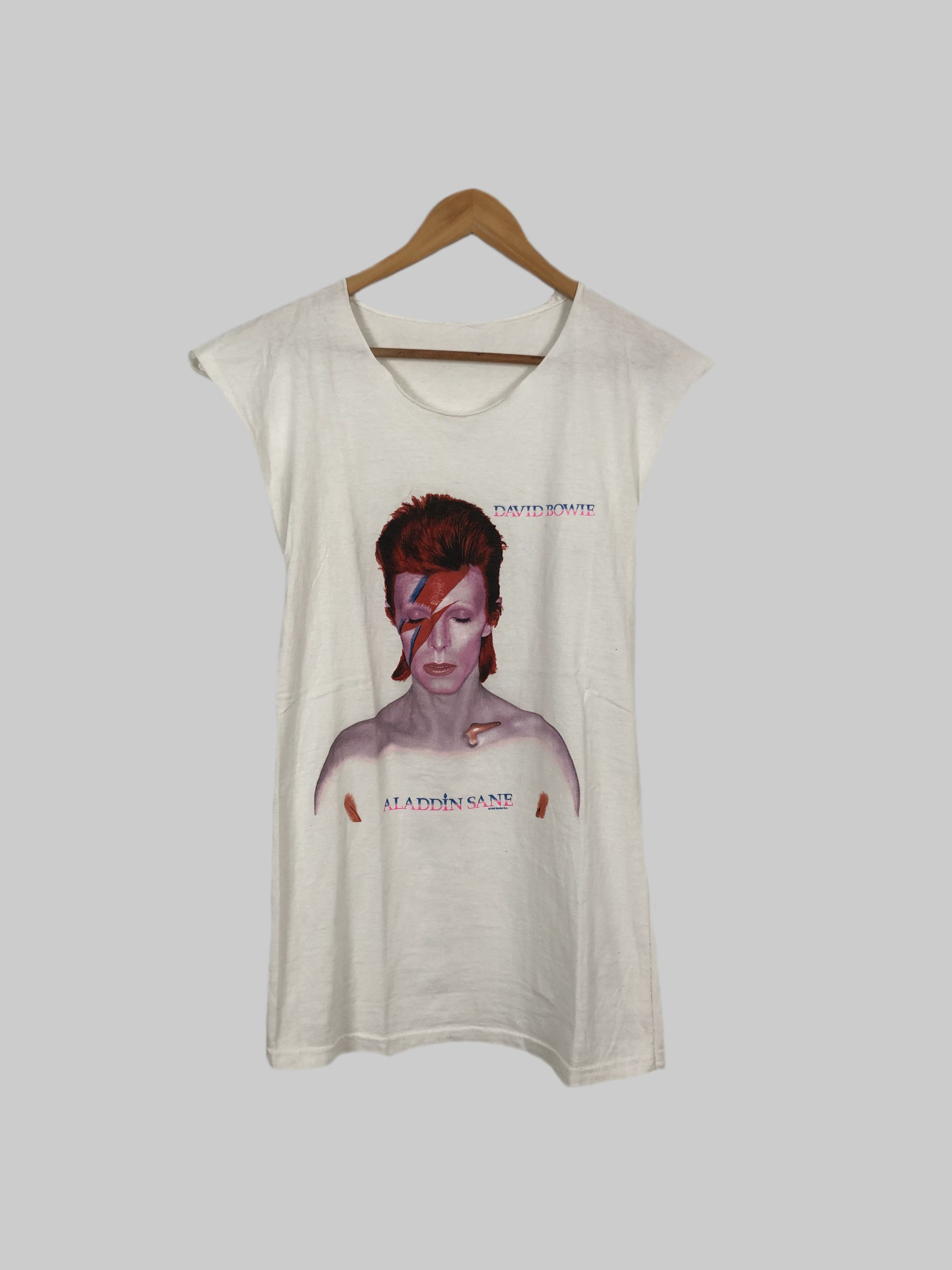 Band Tees Vintage 1998 David Bowie Aladdin Sane (Iggy Pop AC/DC) Size US XS / EU 42 / 0 - 1 Thumbnail