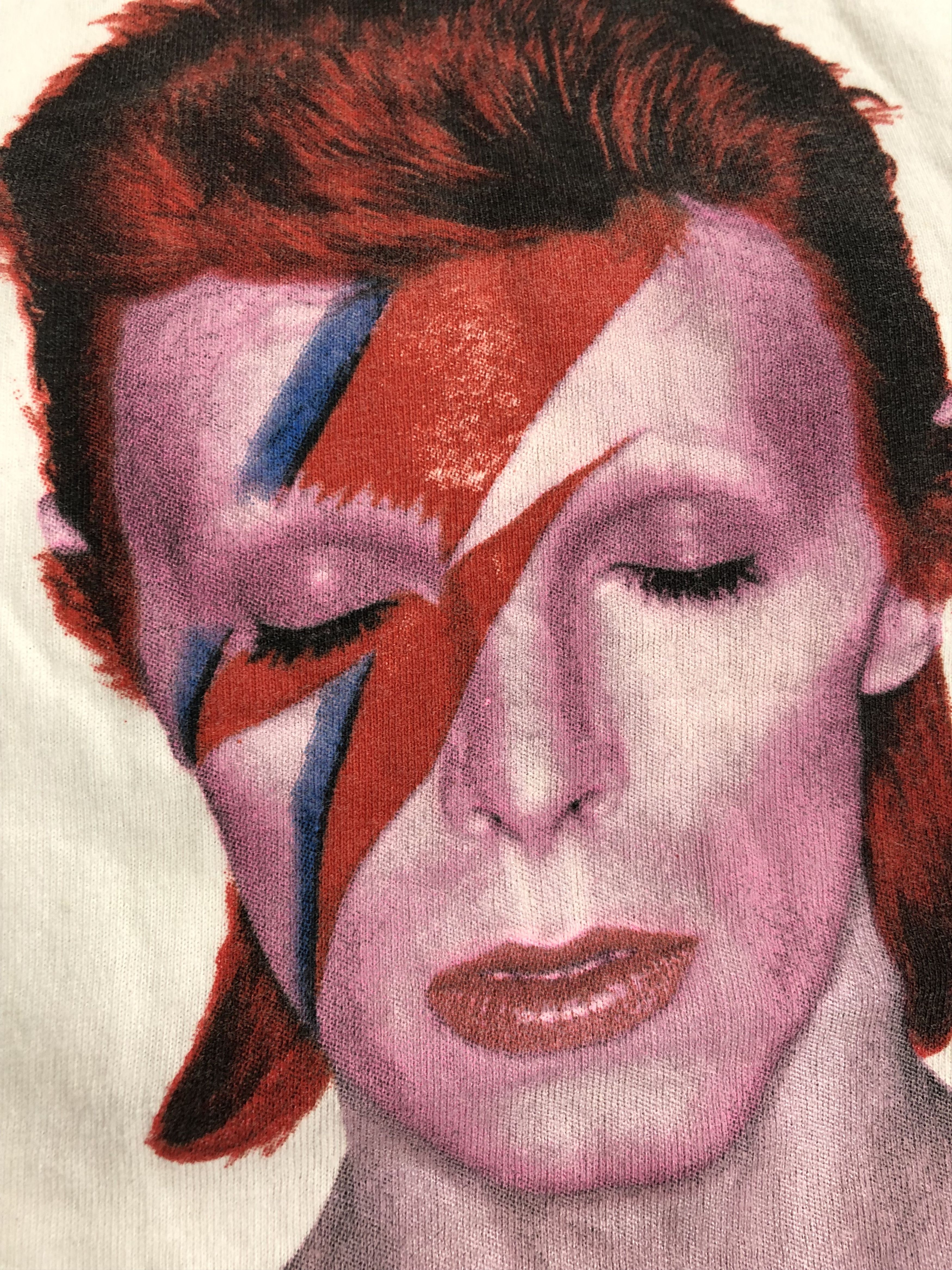Band Tees Vintage 1998 David Bowie Aladdin Sane (Iggy Pop AC/DC) Size US XS / EU 42 / 0 - 3 Thumbnail