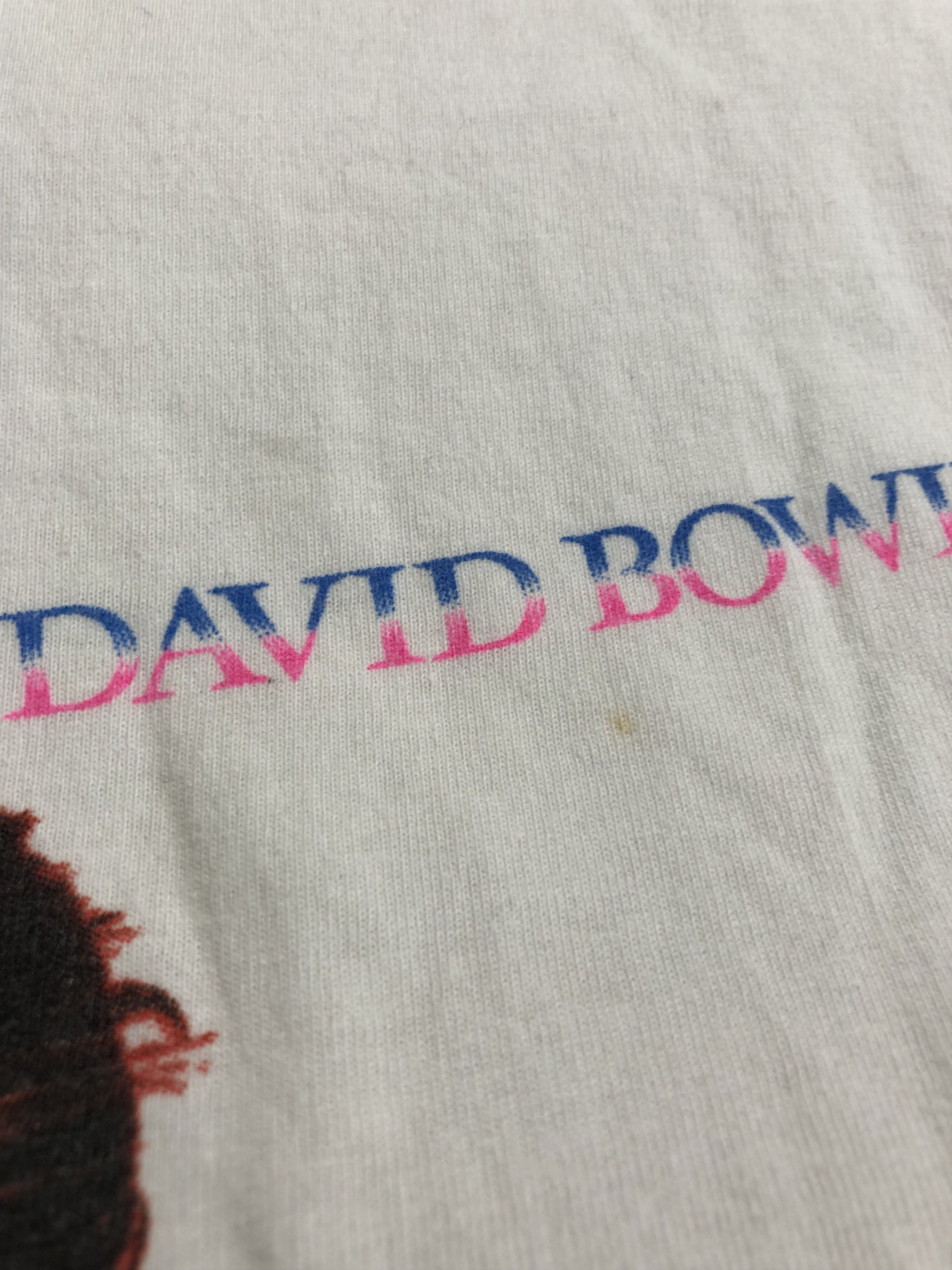 Band Tees Vintage 1998 David Bowie Aladdin Sane (Iggy Pop AC/DC) Size US XS / EU 42 / 0 - 4 Thumbnail