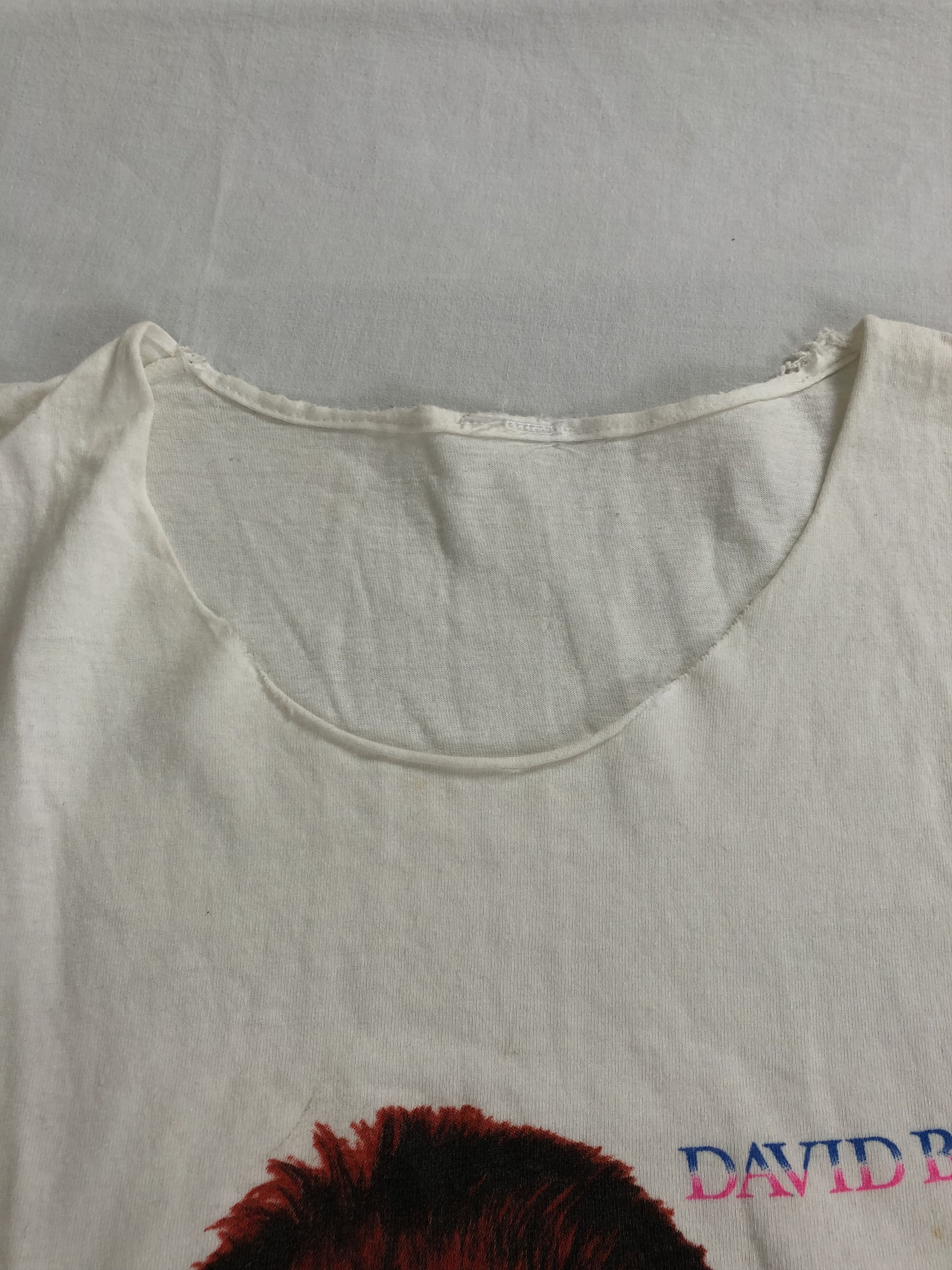 Band Tees Vintage 1998 David Bowie Aladdin Sane (Iggy Pop AC/DC) Size US XS / EU 42 / 0 - 7 Thumbnail