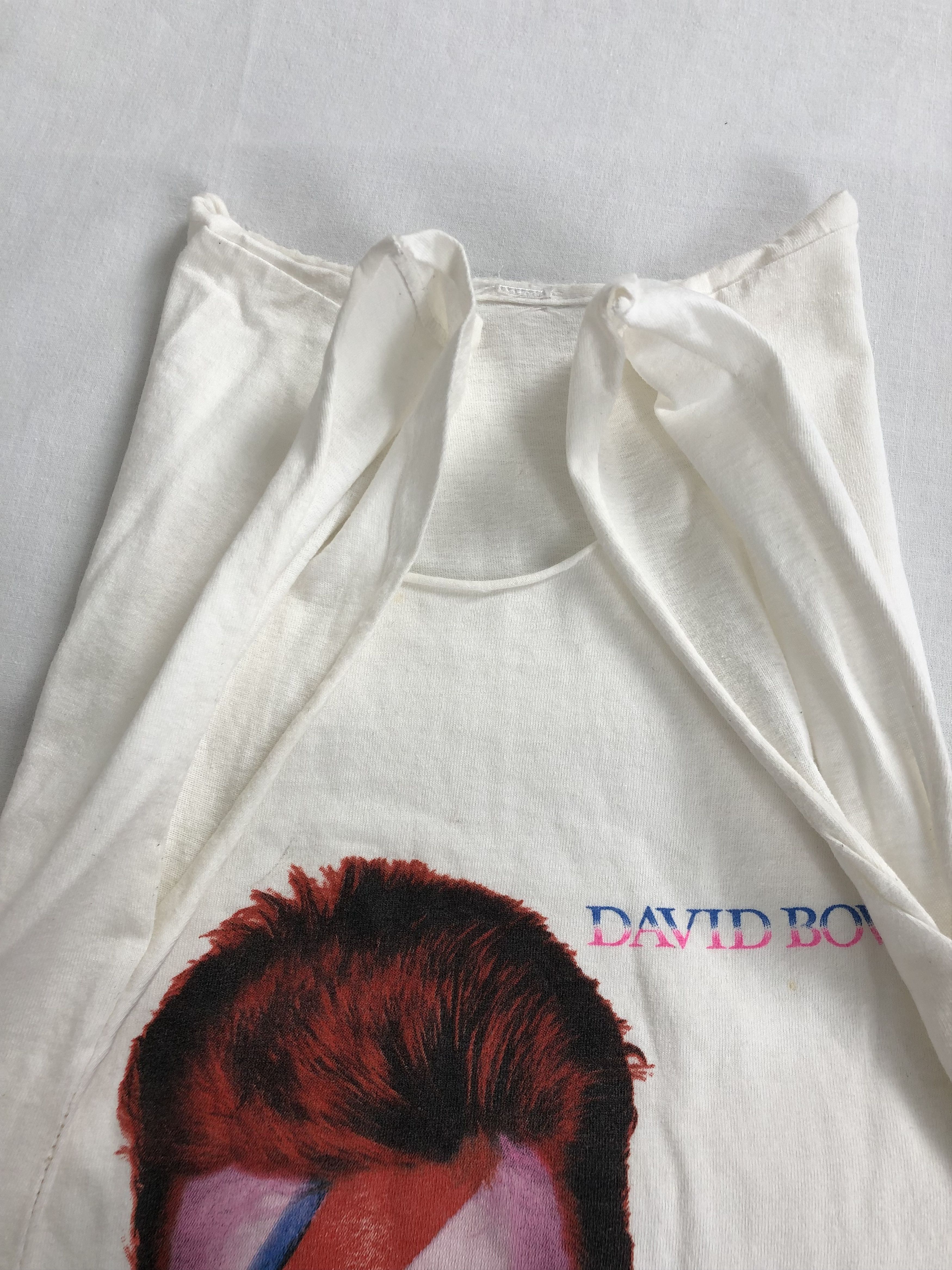 Band Tees Vintage 1998 David Bowie Aladdin Sane (Iggy Pop AC/DC) Size US XS / EU 42 / 0 - 8 Thumbnail