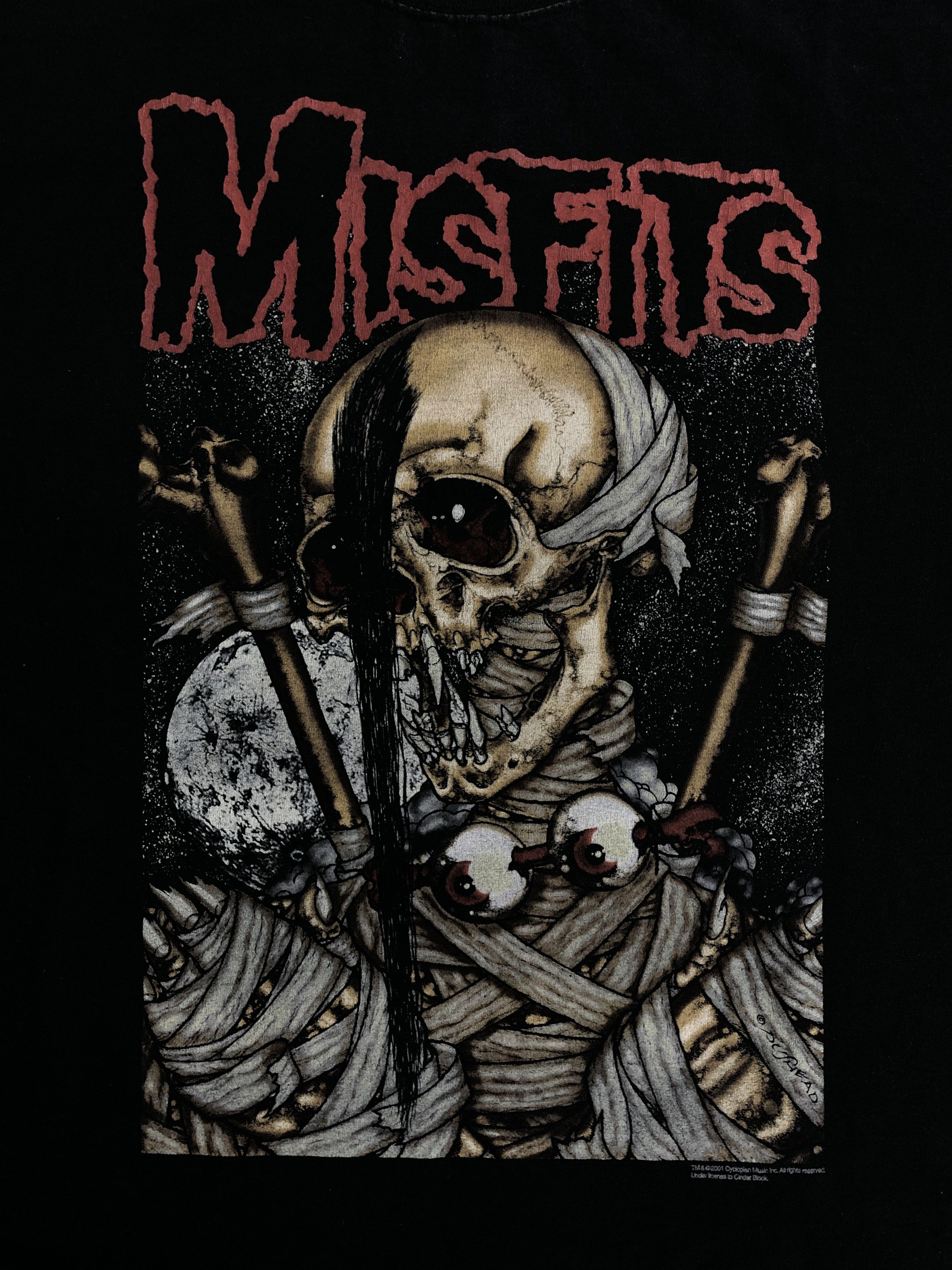 Band Tees Vintage 2001 Misfits (Black Flag Dead Kennedys Minor Threat Size US XL / EU 56 / 4 - 4 Thumbnail