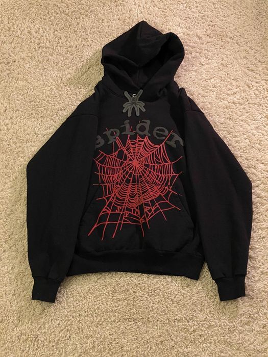 Spider Worldwide Spider Worldwide OG Black Hoodie | Grailed