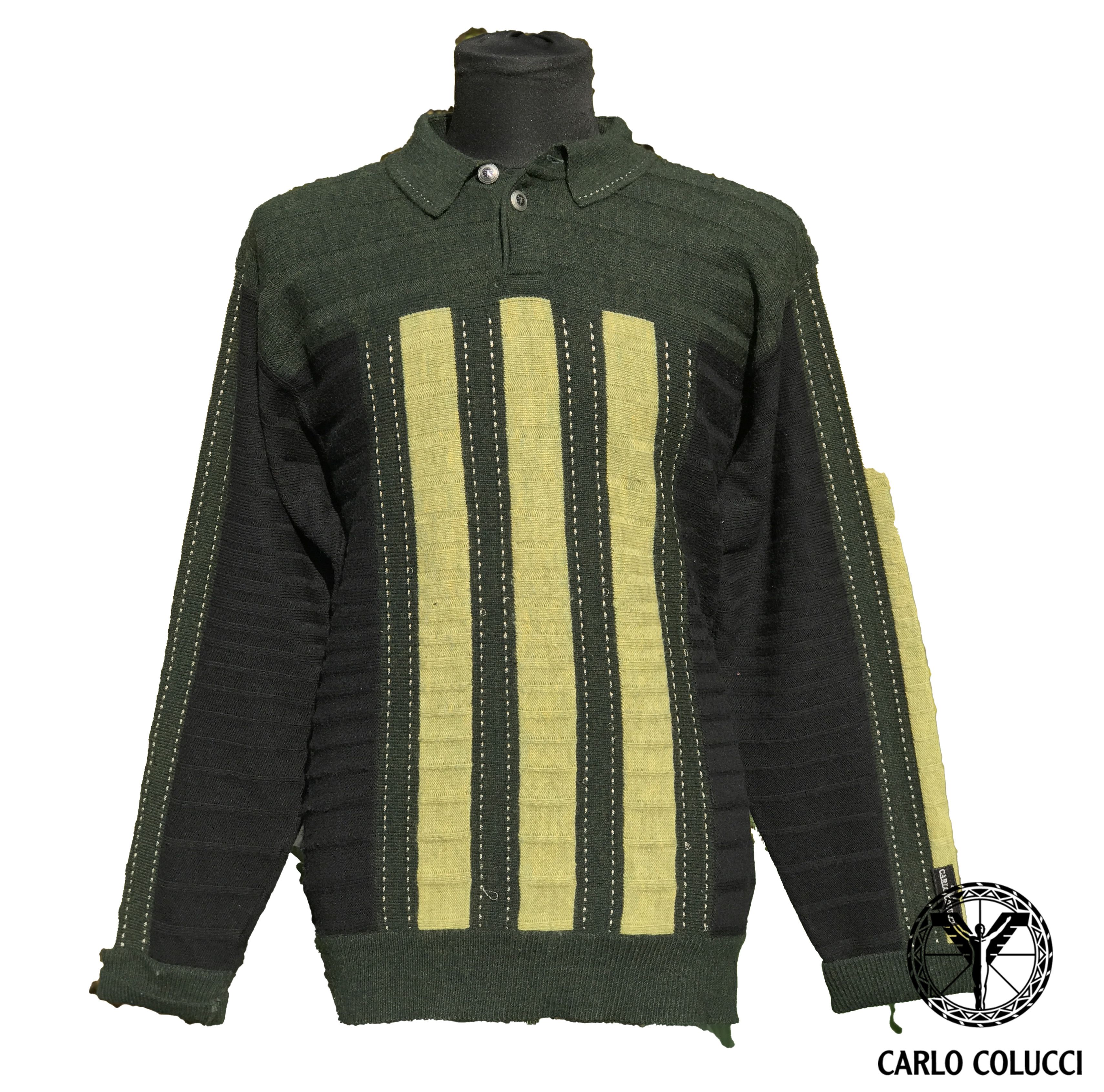 Carlo Colucci Personality Jumper Knit Sweater Coogi size 54