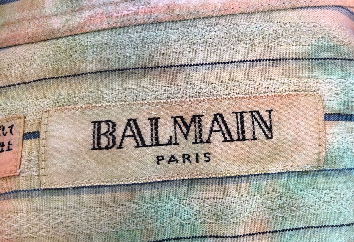 Balmain × If Six Was Nine × Vintage 🔥Vintage Balmain “Peace No War Painted” Shirt 🔥 Size US M / EU 48-50 / 2 - 7 Thumbnail