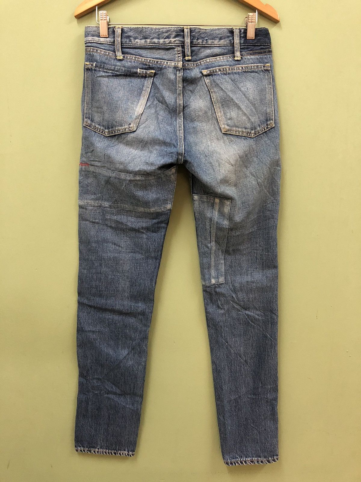 Japanese Brand JAPANESE SLIM FIT SASHIKO PATCHWORK JEANS KAPITAL INSPIRED Size US 30 / EU 46 - 6 Thumbnail