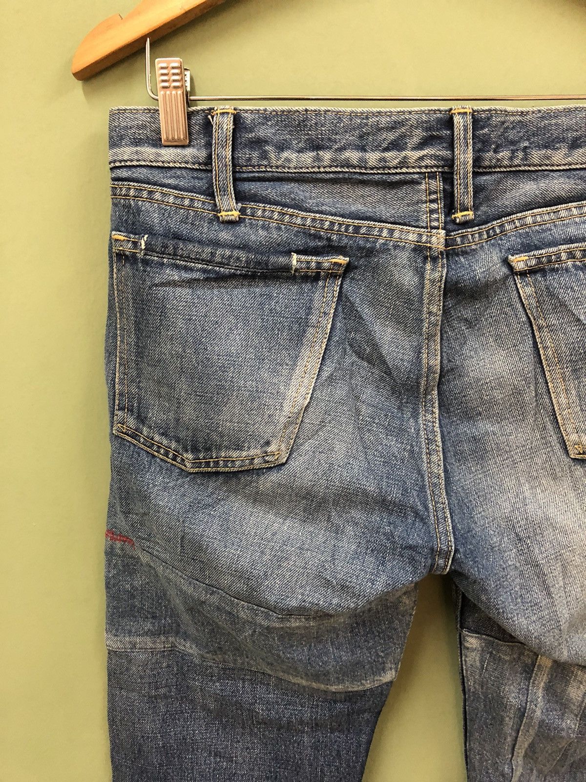 Japanese Brand JAPANESE SLIM FIT SASHIKO PATCHWORK JEANS KAPITAL INSPIRED Size US 30 / EU 46 - 8 Thumbnail