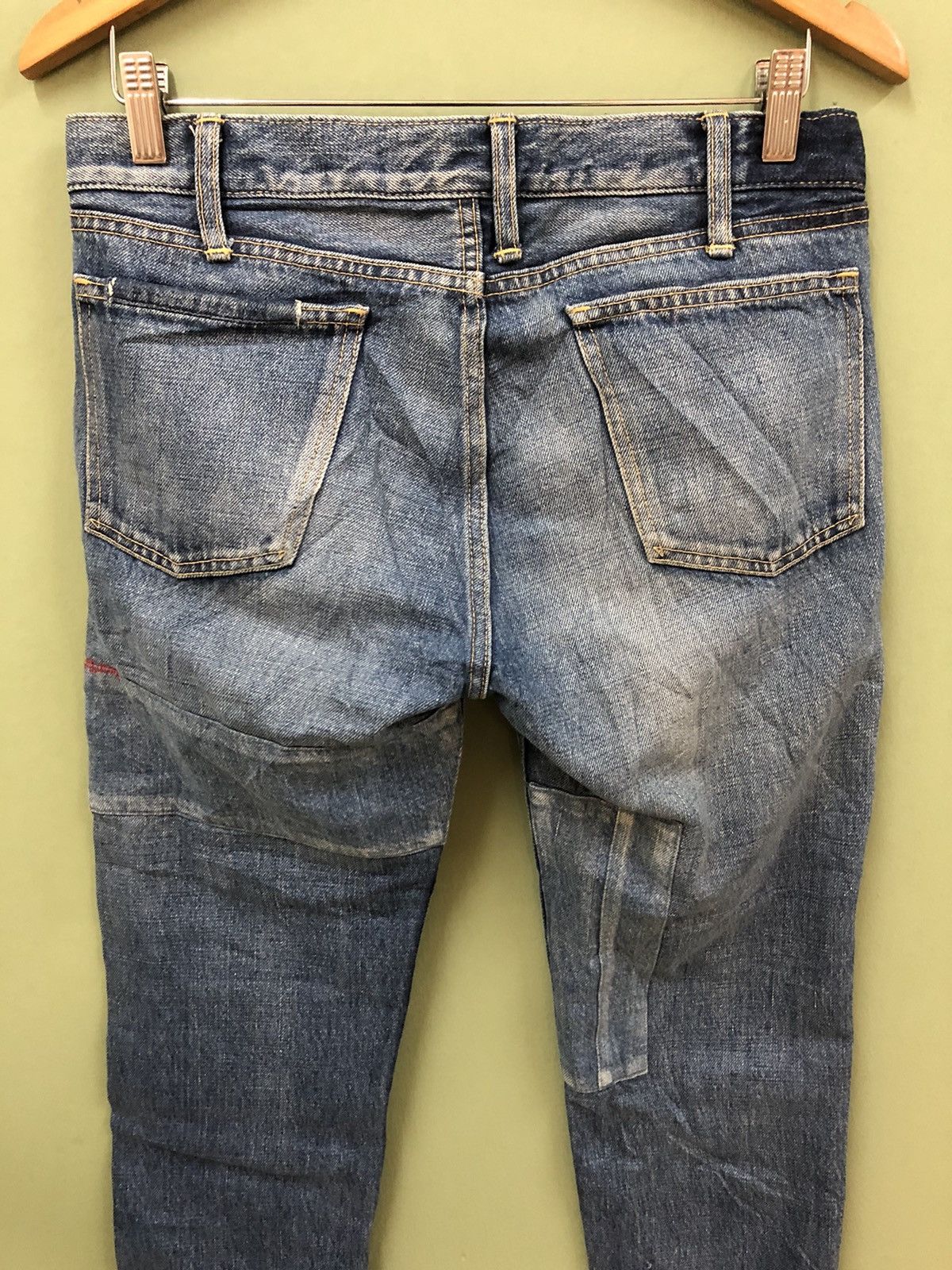 Japanese Brand JAPANESE SLIM FIT SASHIKO PATCHWORK JEANS KAPITAL INSPIRED Size US 30 / EU 46 - 7 Thumbnail