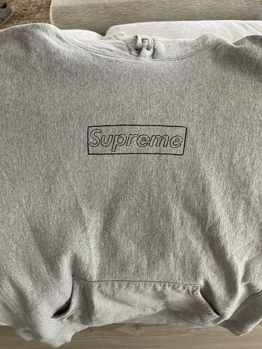 Supreme x Kaws Men's Chalk Logo Hoodie