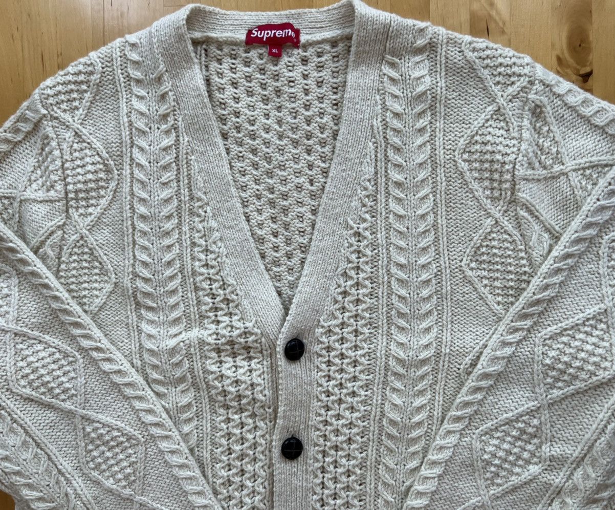 Supreme Supreme - Cable Knit Cardigan | Grailed