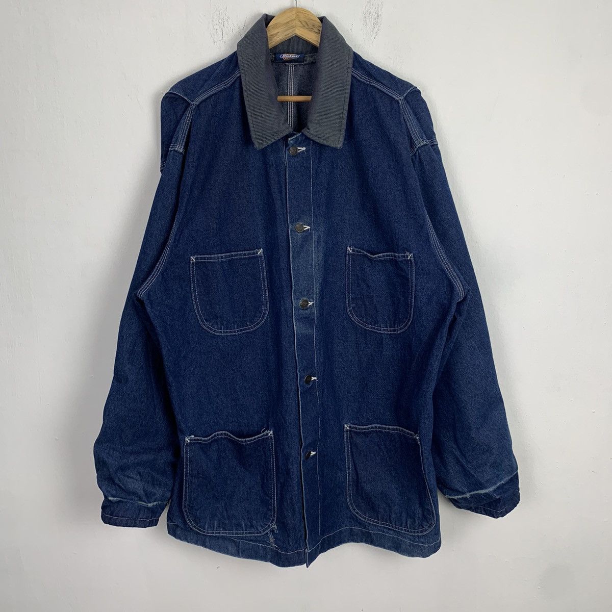 Dickies Vintage DICKIES Workwear Heavy Jacket Denim Chore Jacket Size US XXL / EU 58 / 5 - 1 Thumbnail