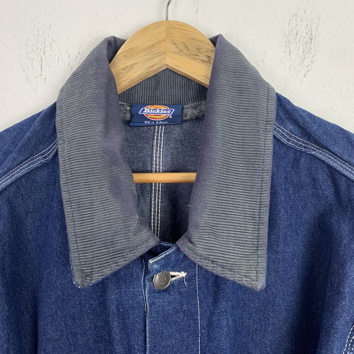 Dickies Vintage DICKIES Workwear Heavy Jacket Denim Chore Jacket Size US XXL / EU 58 / 5 - 6 Thumbnail