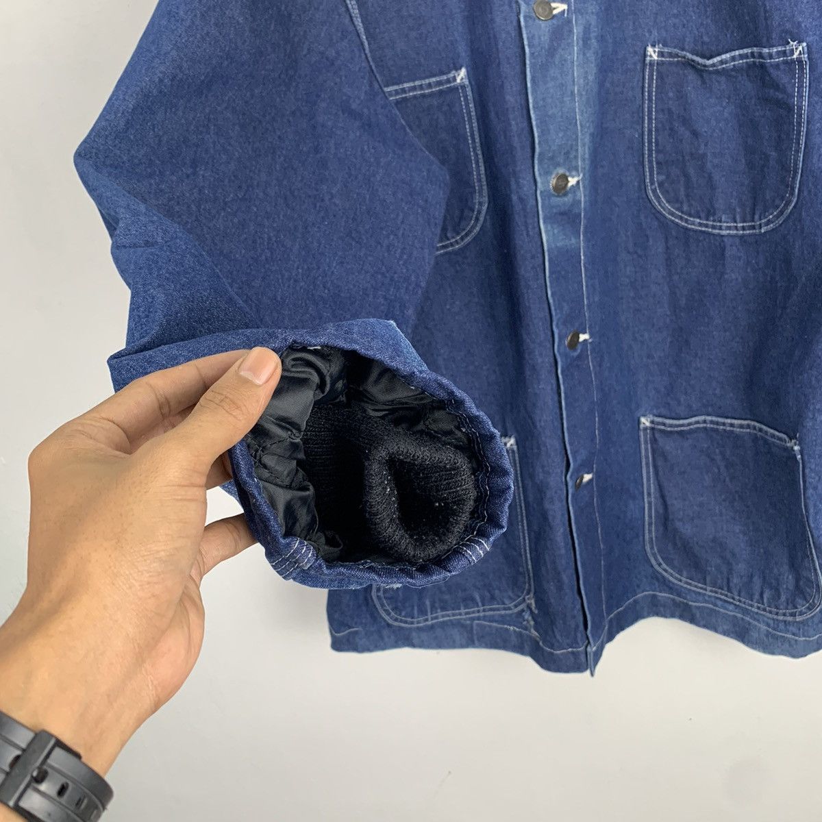 Dickies Vintage DICKIES Workwear Heavy Jacket Denim Chore Jacket Size US XXL / EU 58 / 5 - 2 Thumbnail