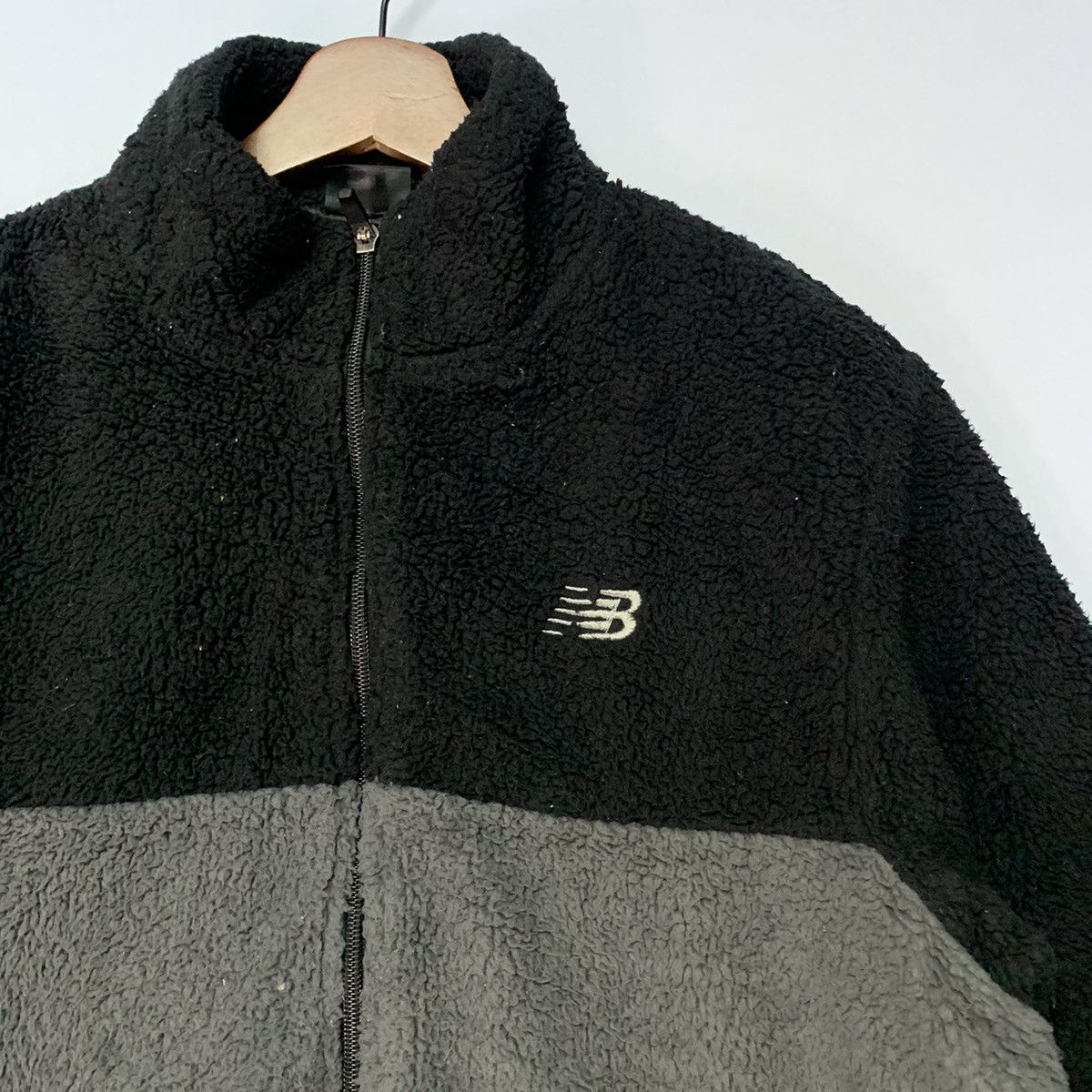 New Balance Vintage NB New Balance Small Logo Fleece Zip Ups Sweater Size US L / EU 52-54 / 3 - 2 Thumbnail