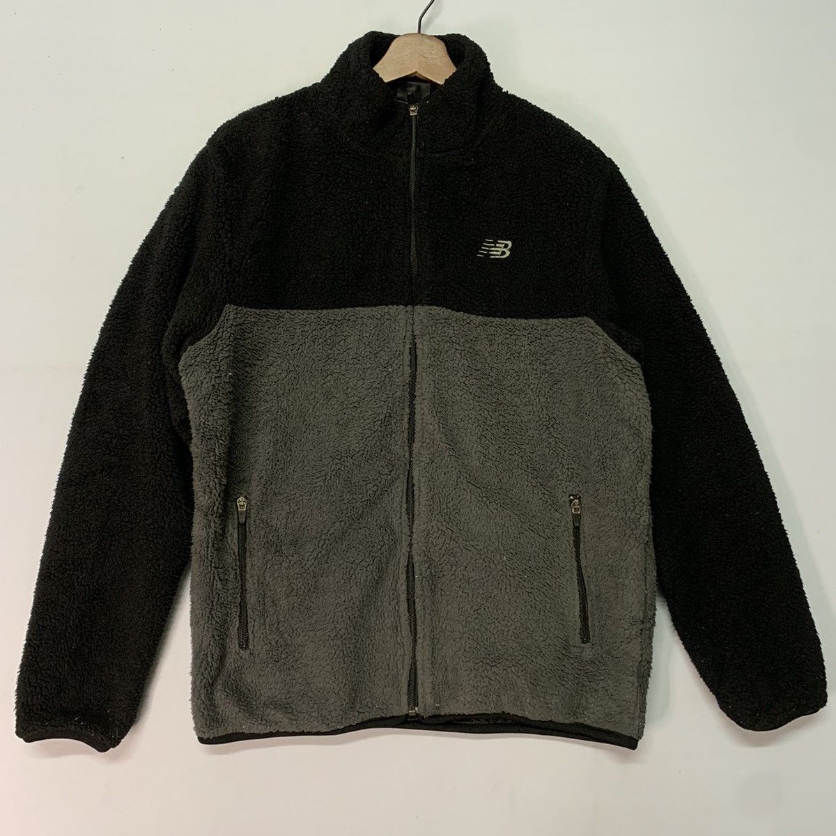 New Balance Vintage NB New Balance Small Logo Fleece Zip Ups Sweater Size US L / EU 52-54 / 3 - 1 Thumbnail