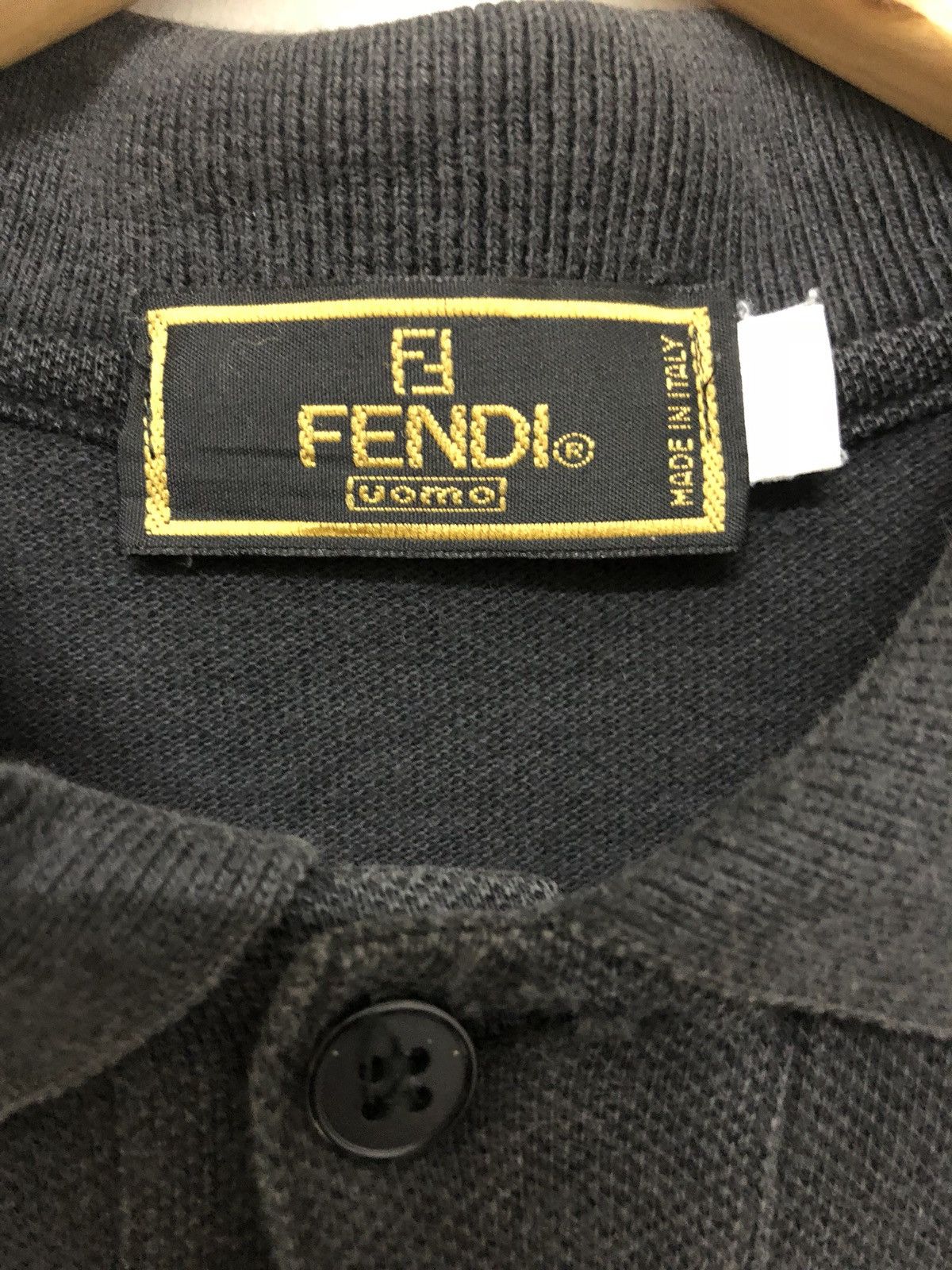 Fendi × Vintage Vintage FENDI Long Sleeve Shirt Size US L / EU 52-54 / 3 - 3 Thumbnail