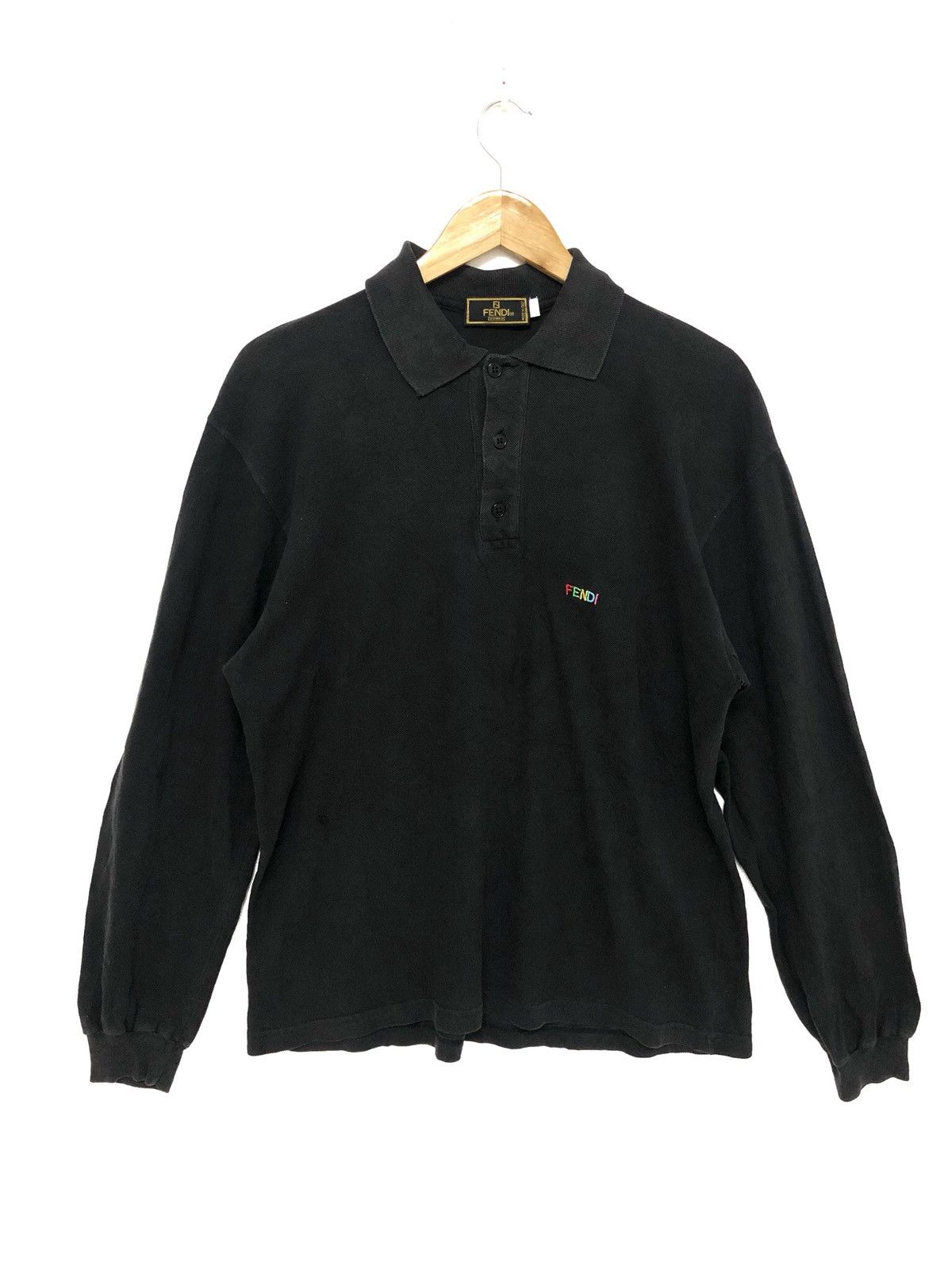 Fendi × Vintage Vintage FENDI Long Sleeve Shirt Size US L / EU 52-54 / 3 - 1 Thumbnail