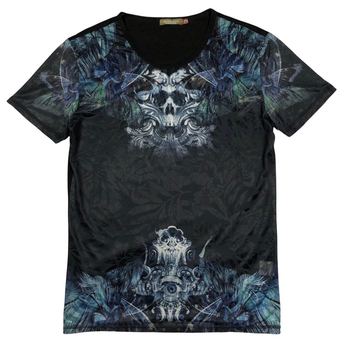 Vintage Huishang Skull Art Mesh T Shirt Size US XL / EU 56 / 4 - 1 Thumbnail