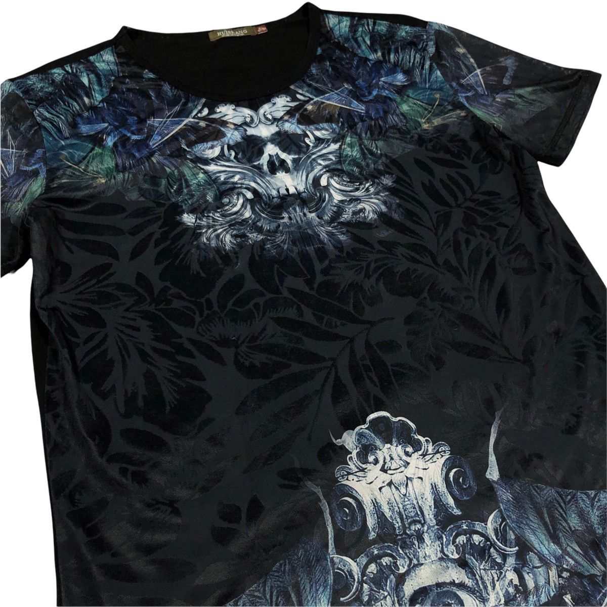 Vintage Huishang Skull Art Mesh T Shirt Size US XL / EU 56 / 4 - 3 Thumbnail