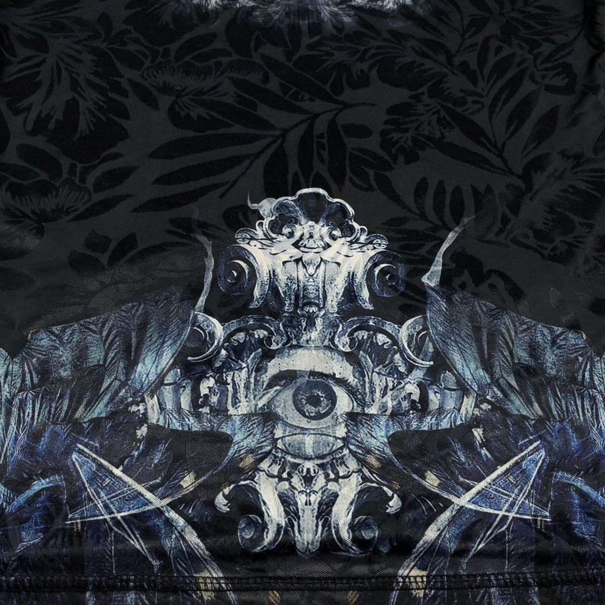 Vintage Huishang Skull Art Mesh T Shirt Size US XL / EU 56 / 4 - 7 Thumbnail