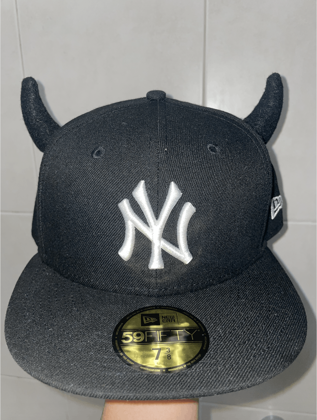 Ryder Studios Ryder Studios Horned Fitted Cap NY Yankees Grailed