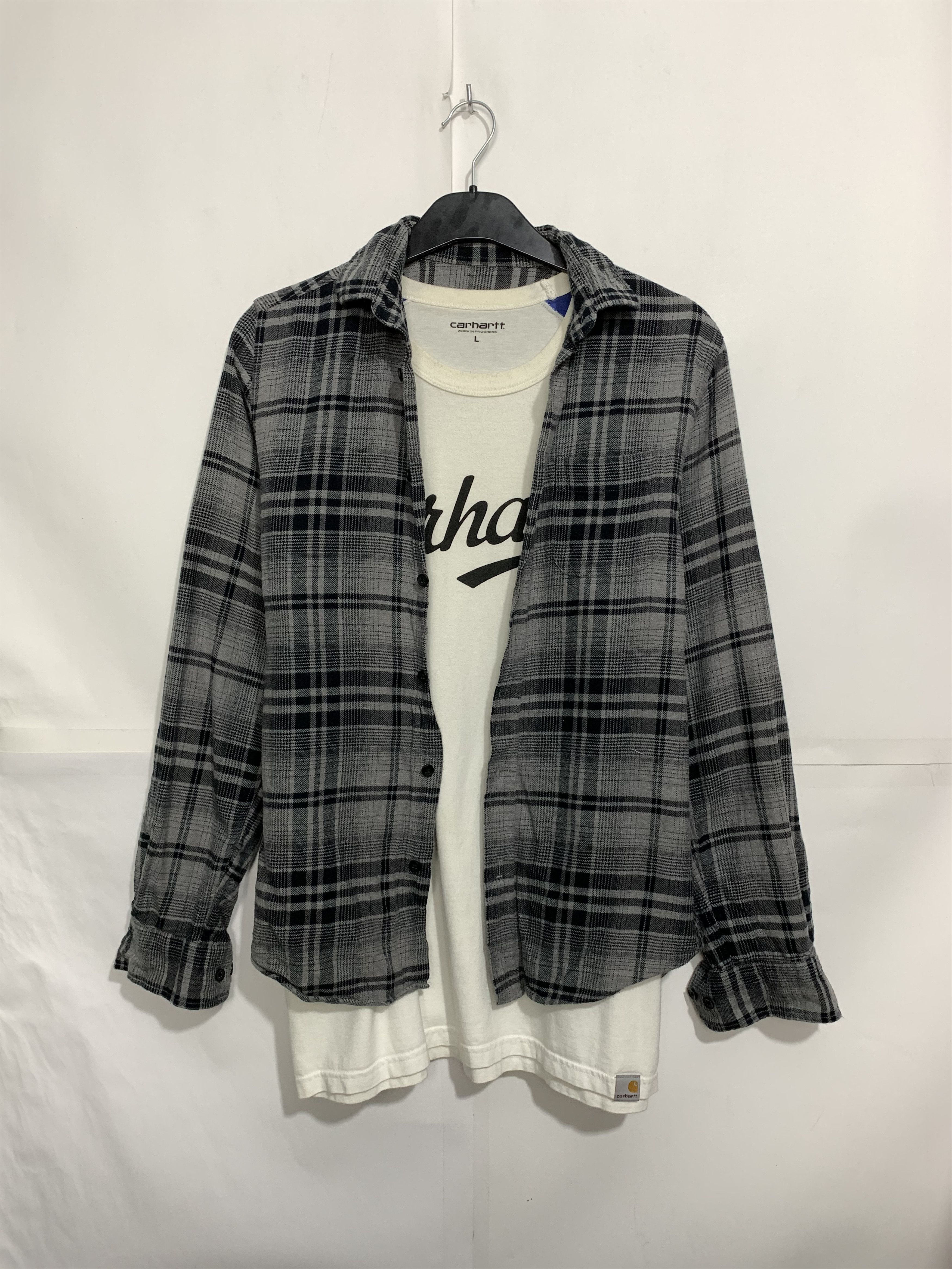 Flannel Vintage Flannel Plaid Shirt Travis style Size US S / EU 44-46 / 1 - 1 Thumbnail