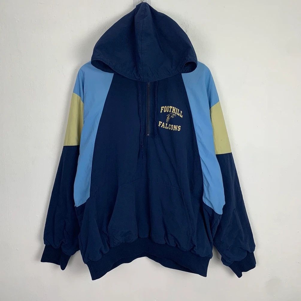 Vintage 1990s Vintage MATMAN Team Quarter Zip Pullover Wind Jacket Size US XL / EU 56 / 4 - 1 Thumbnail