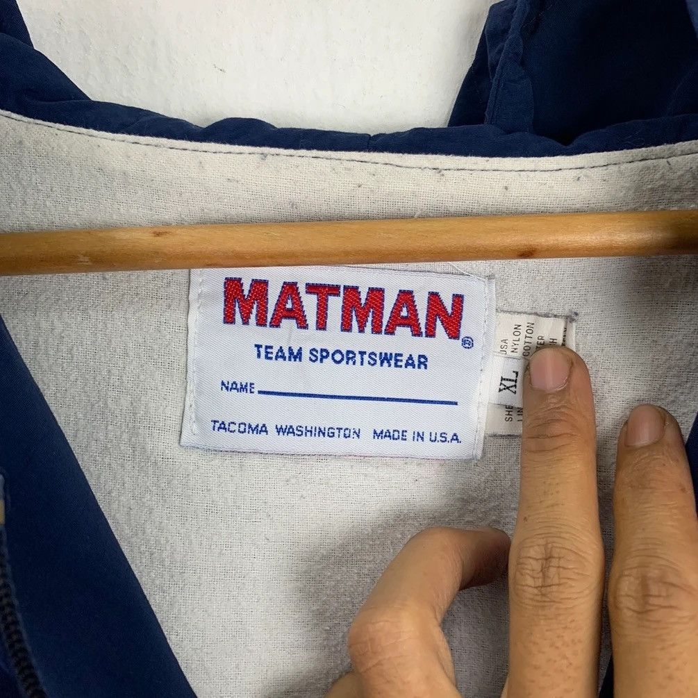 Vintage 1990s Vintage MATMAN Team Quarter Zip Pullover Wind Jacket Size US XL / EU 56 / 4 - 8 Thumbnail