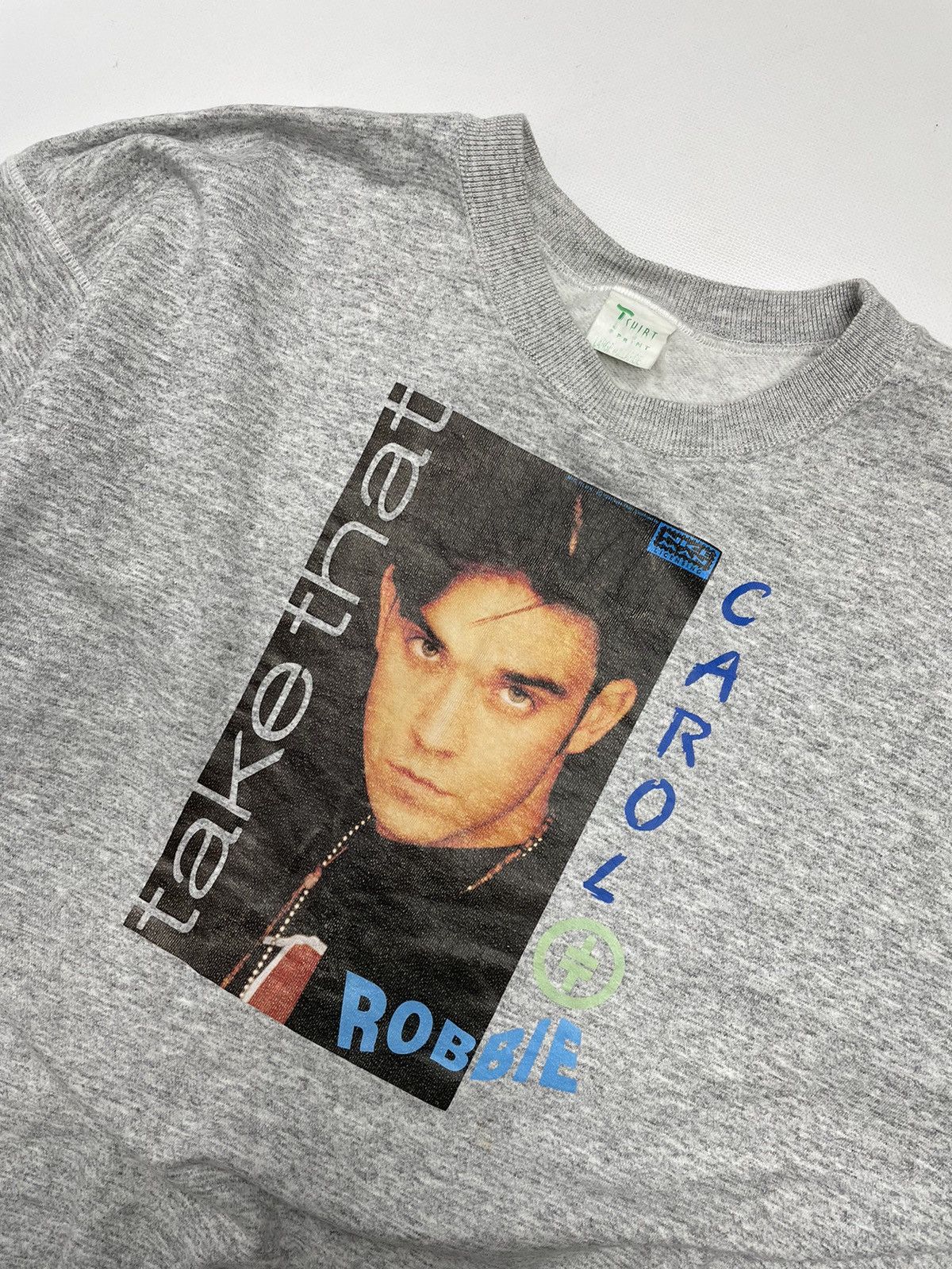 Band Tees × Vintage Vintage Take That 1993 Carol Robbie Sweatshirt Size US L / EU 52-54 / 3 - 2 Thumbnail