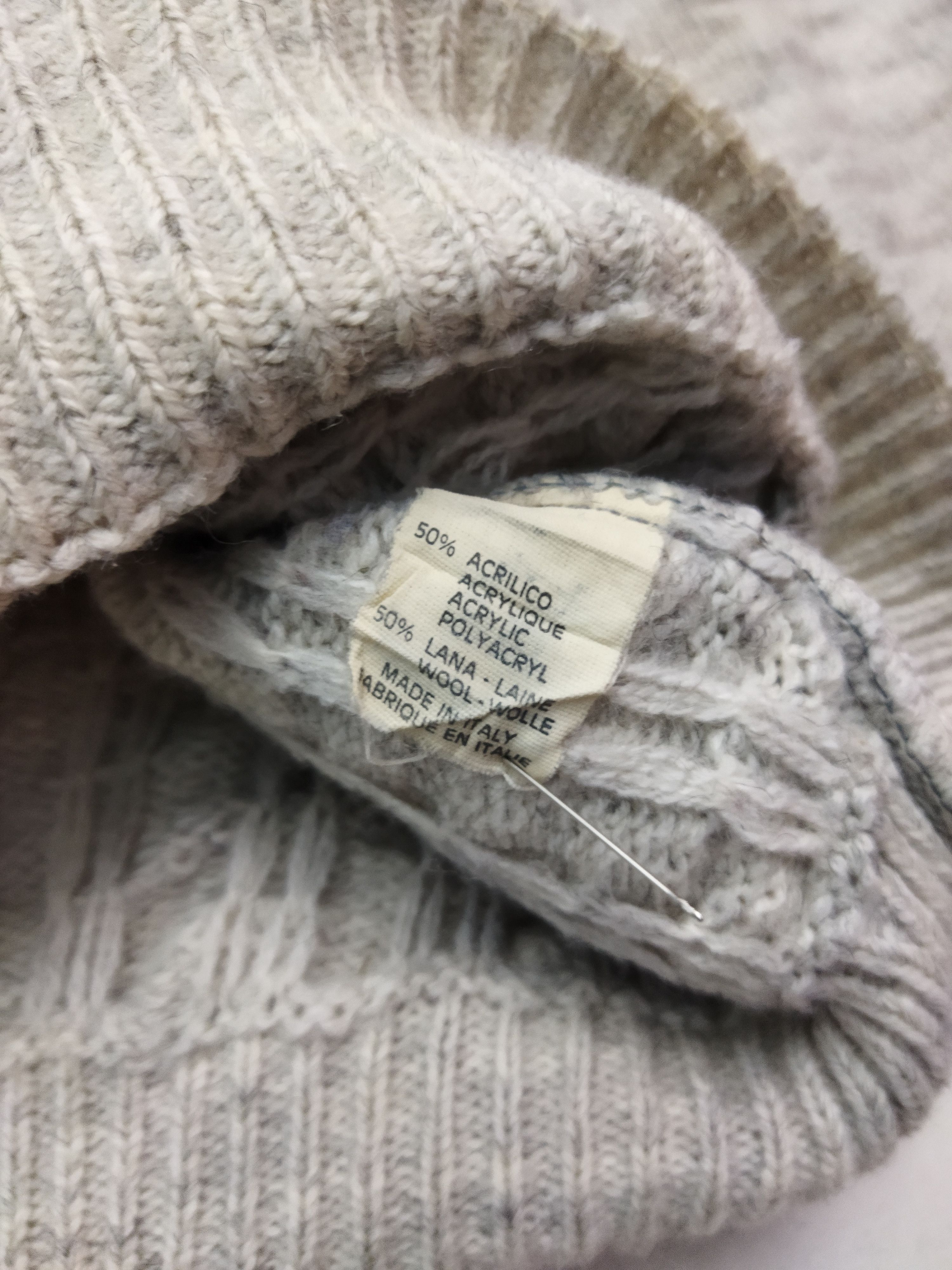 Aran Isles Knitwear × Other Vintage Italian Knitwear Big Logo Size US XL / EU 56 / 4 - 6 Thumbnail