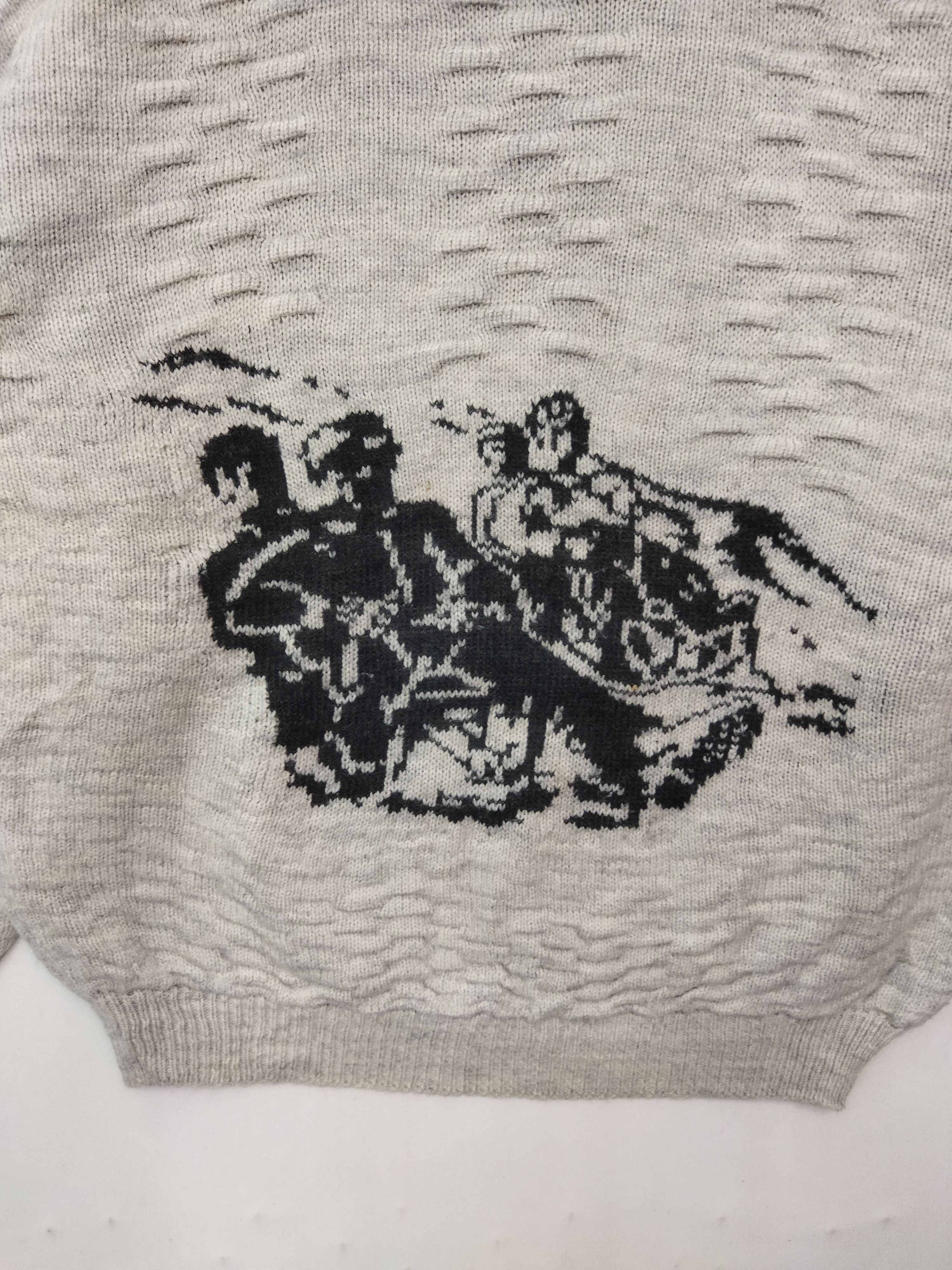 Aran Isles Knitwear × Other Vintage Italian Knitwear Big Logo Size US XL / EU 56 / 4 - 4 Thumbnail
