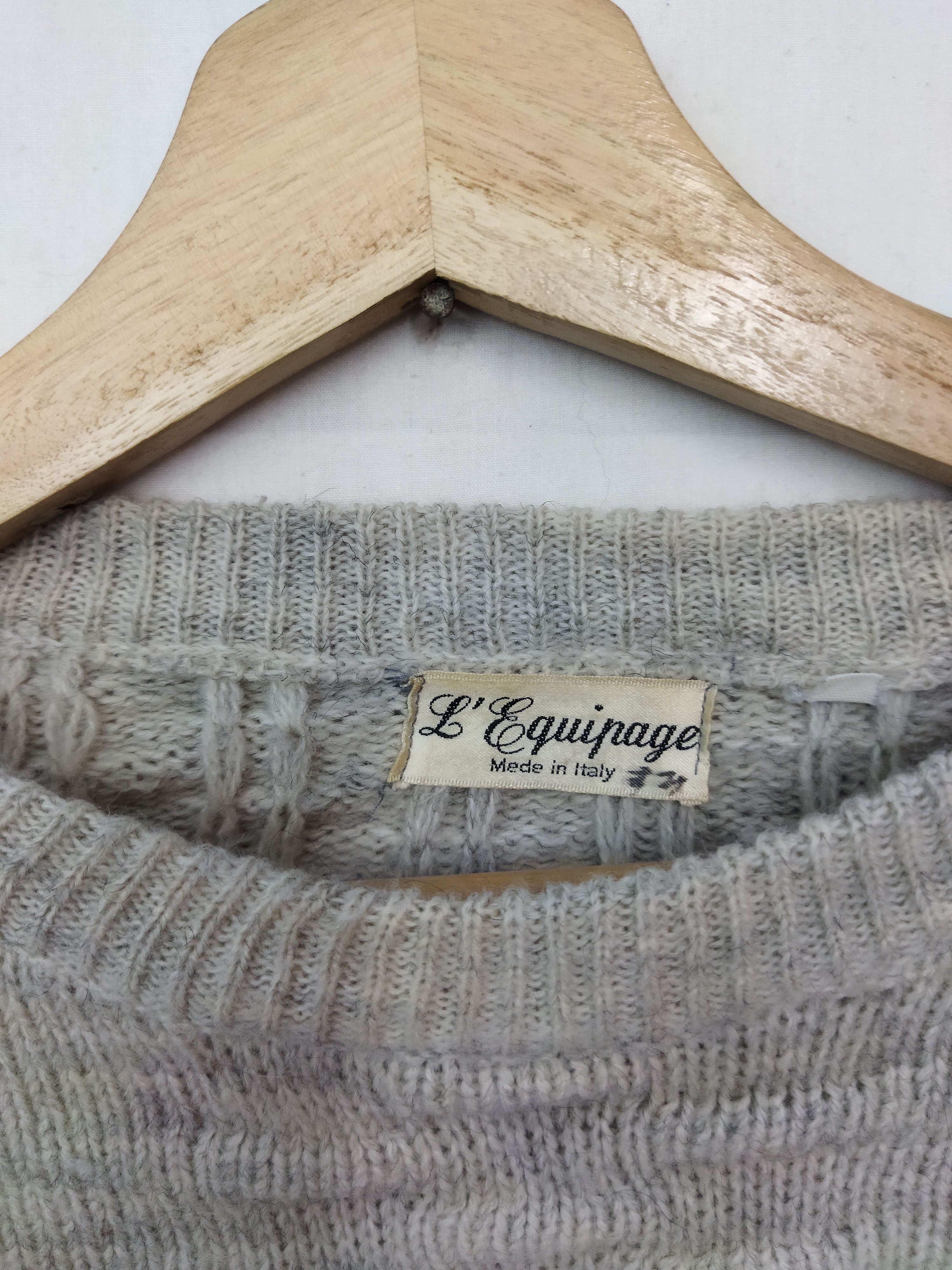 Aran Isles Knitwear × Other Vintage Italian Knitwear Big Logo Size US XL / EU 56 / 4 - 5 Thumbnail
