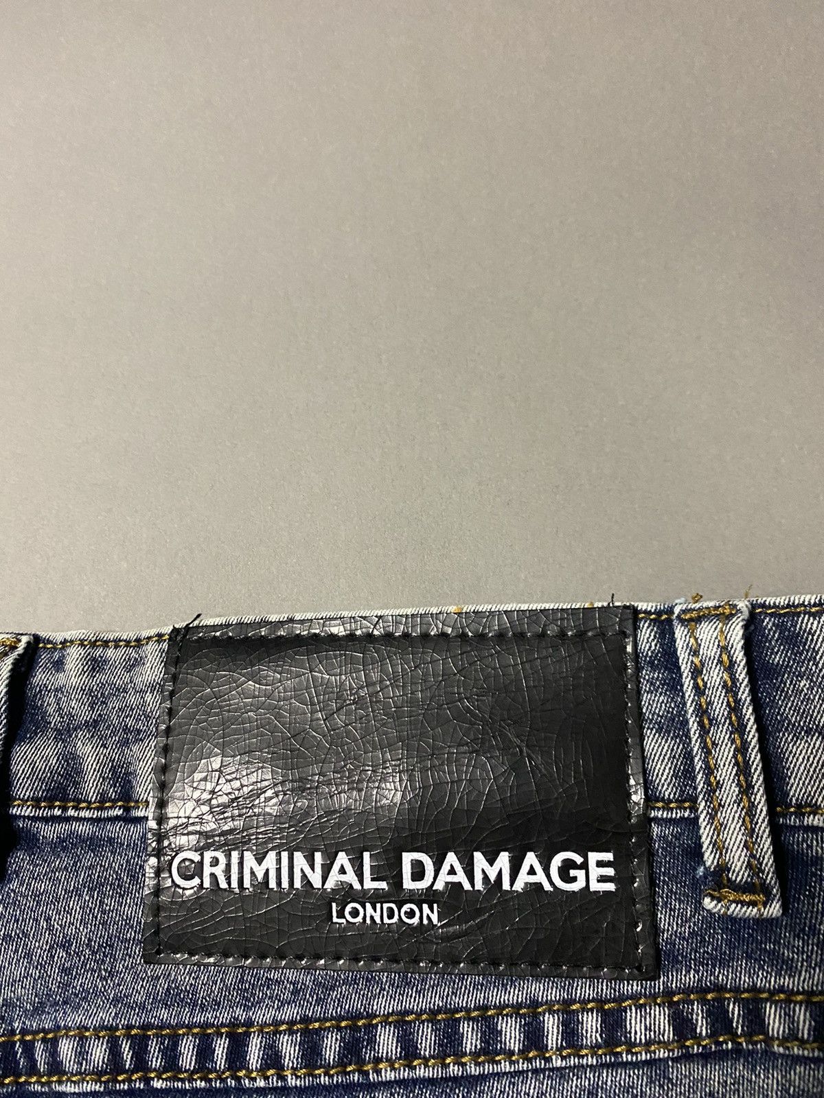 Criminal Damage × Japanese Brand Criminal Damage London skinny designer jeans slim distressed Size US 34 / EU 50 - 3 Thumbnail