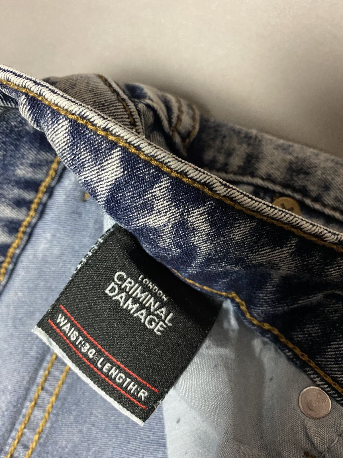 Criminal Damage × Japanese Brand Criminal Damage London skinny designer jeans slim distressed Size US 34 / EU 50 - 9 Thumbnail