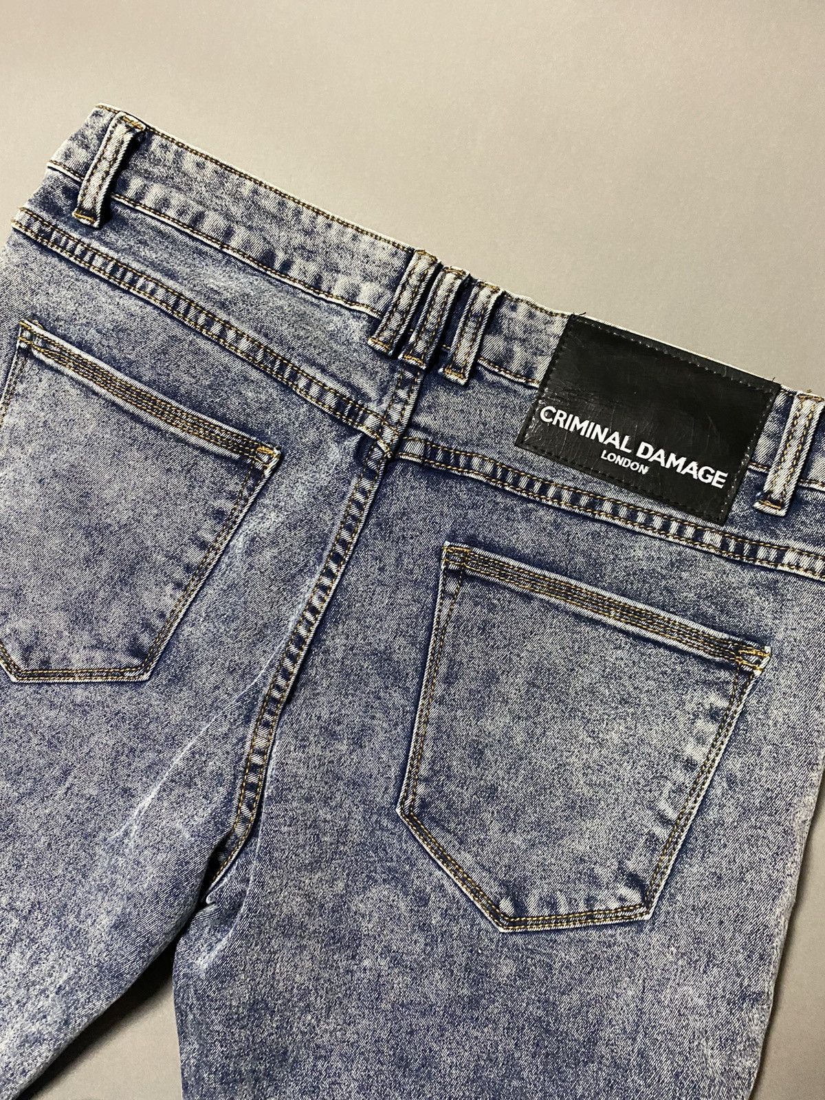 Criminal Damage × Japanese Brand Criminal Damage London skinny designer jeans slim distressed Size US 34 / EU 50 - 2 Thumbnail